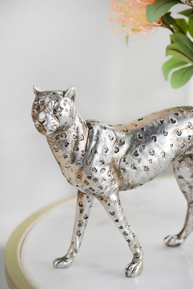 Polyresin Standing Leopard Figurine