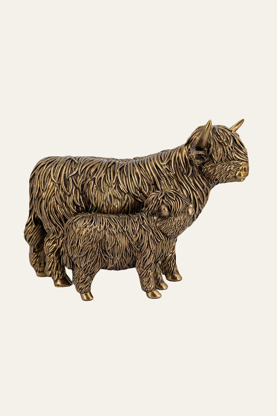Cow Figurine with Calf