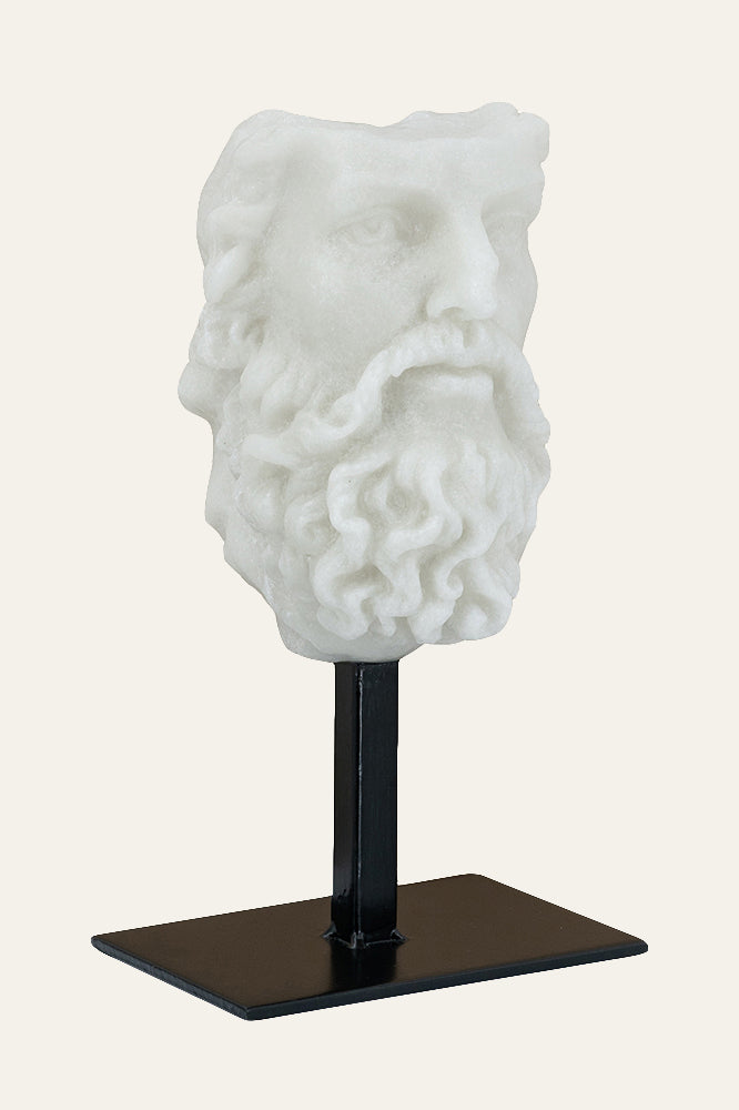 Bearded Face Statue