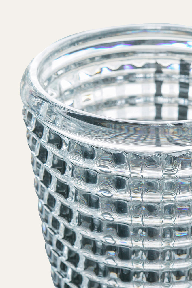 Clear glass tumbler 