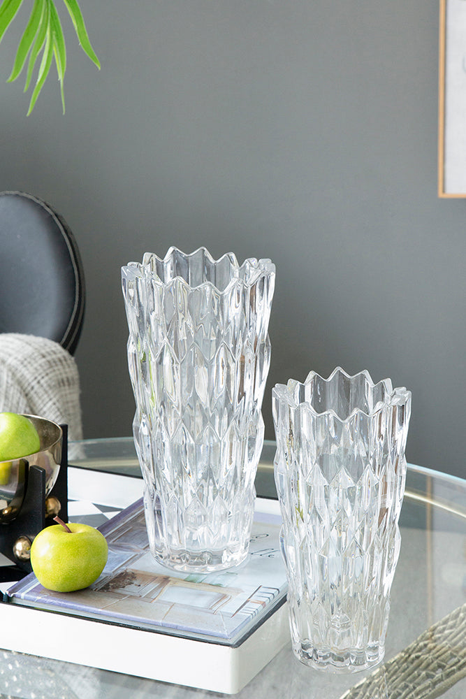 Clear Glass Flower Vase