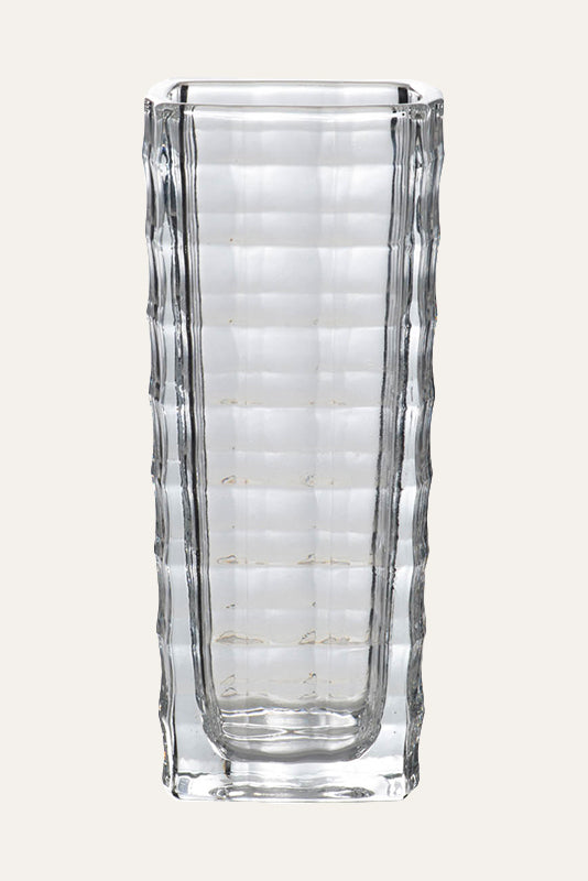 Elegant Textured Glass Tabletop Flower Vase