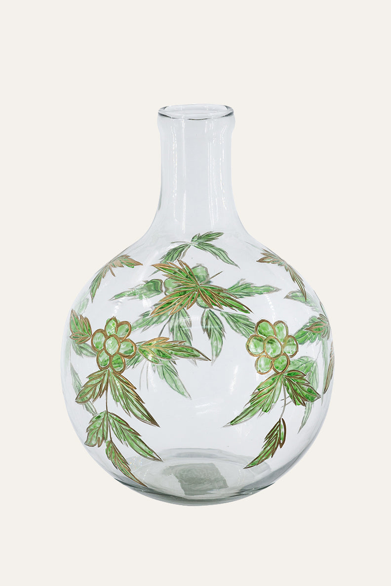 Elegant Botanical Glass Vase