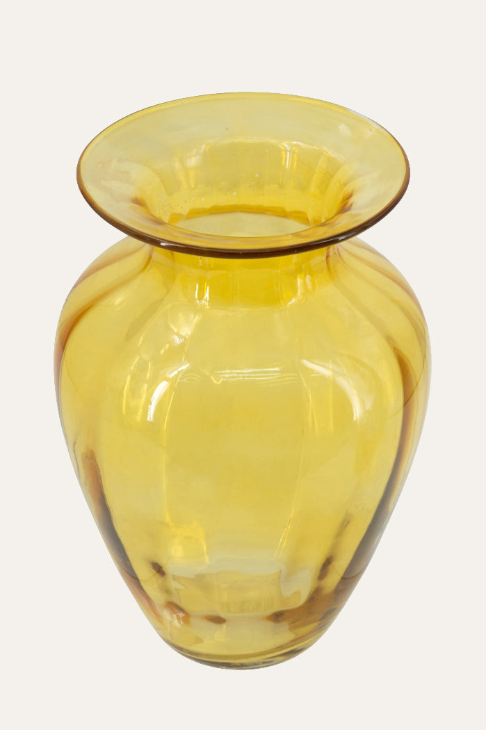 Amber Glass Vase 