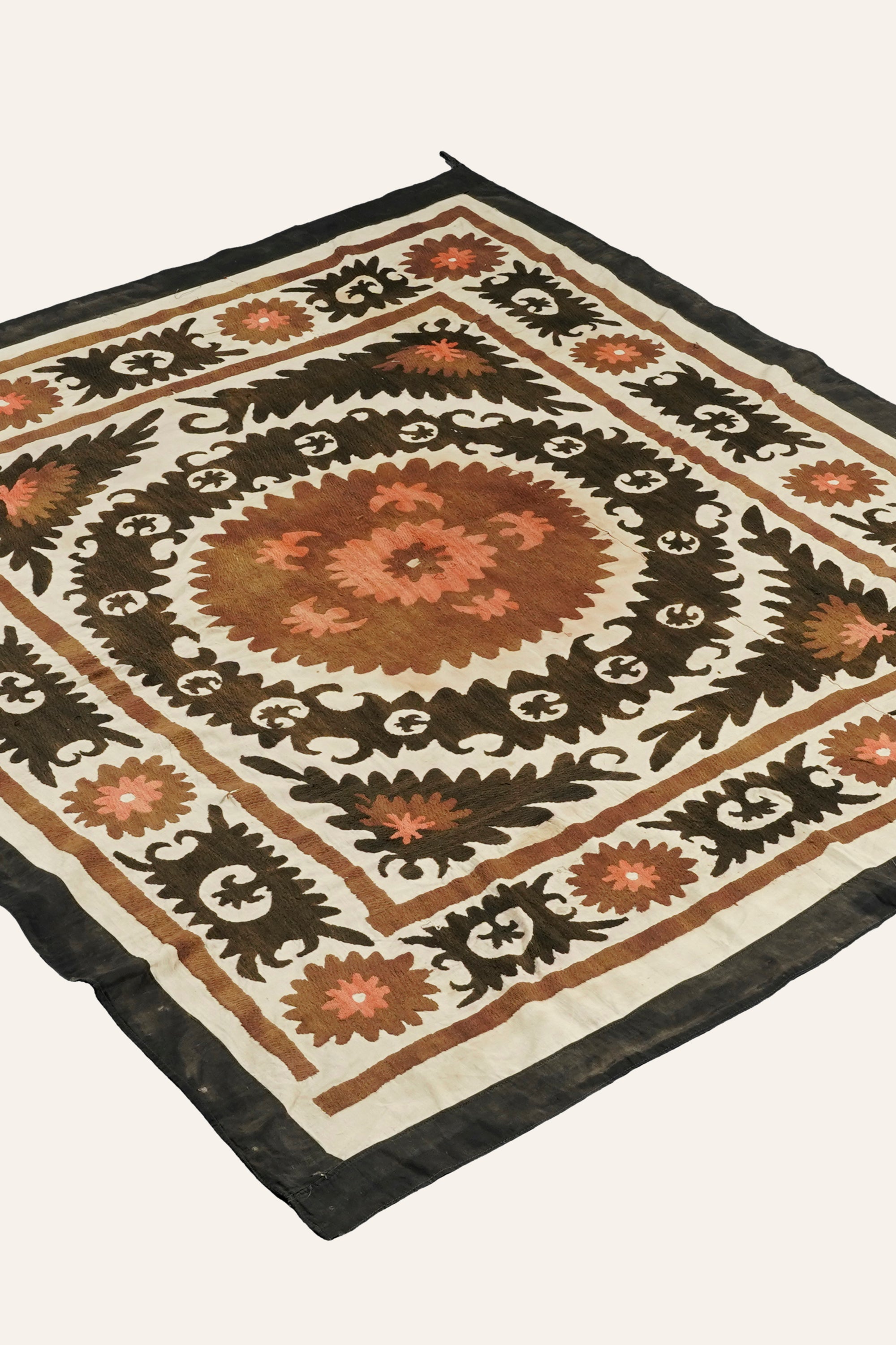 Earth-Tone Suzani wall art