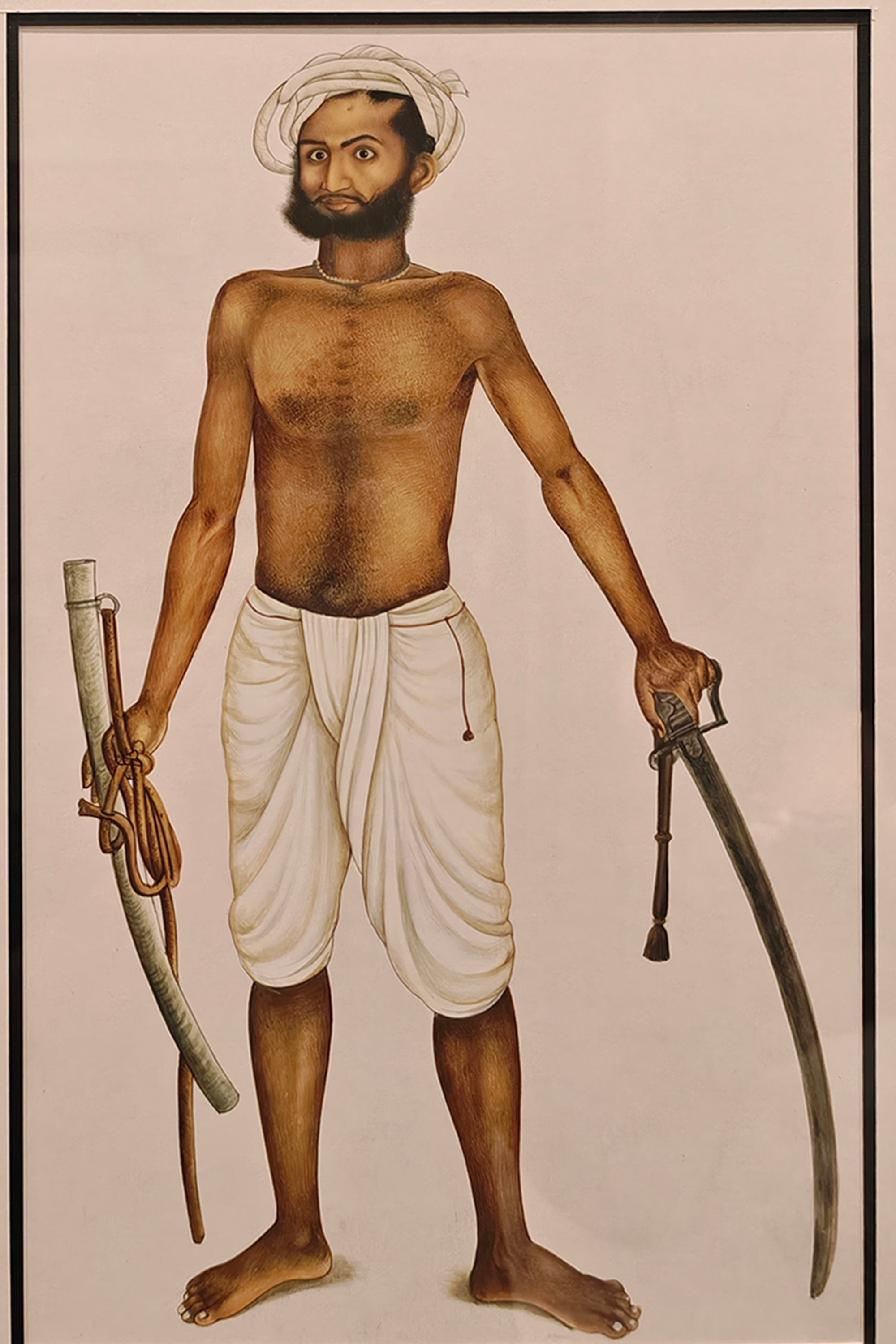 East India Company Warrior Wall Painting