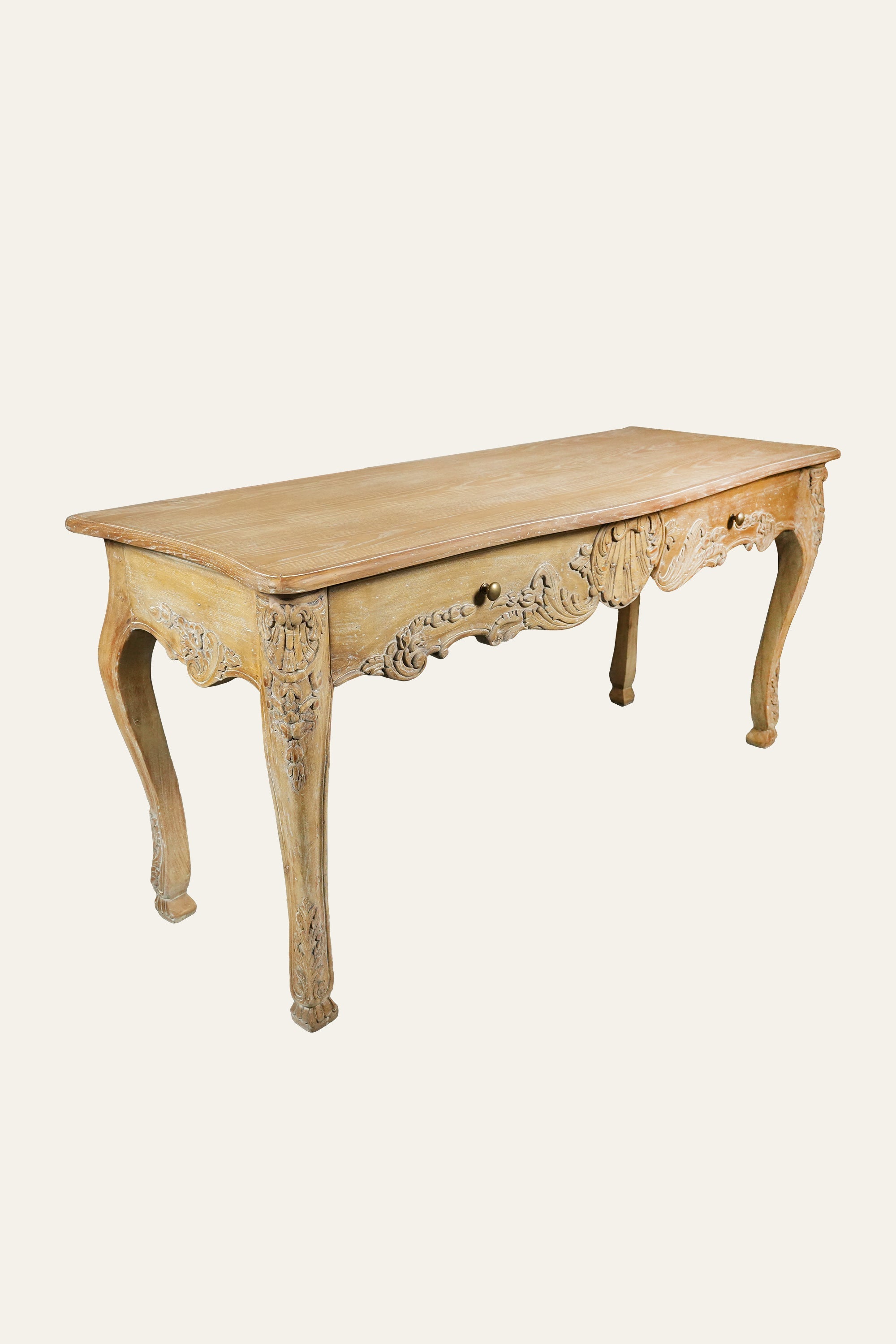 European style carved wooden study table