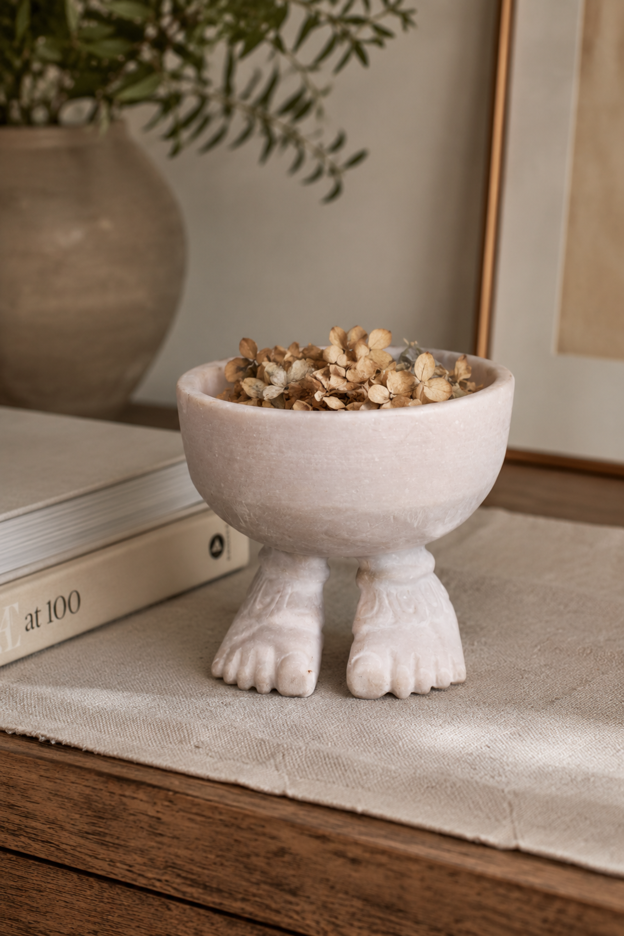 Feet Base Marble Bowl