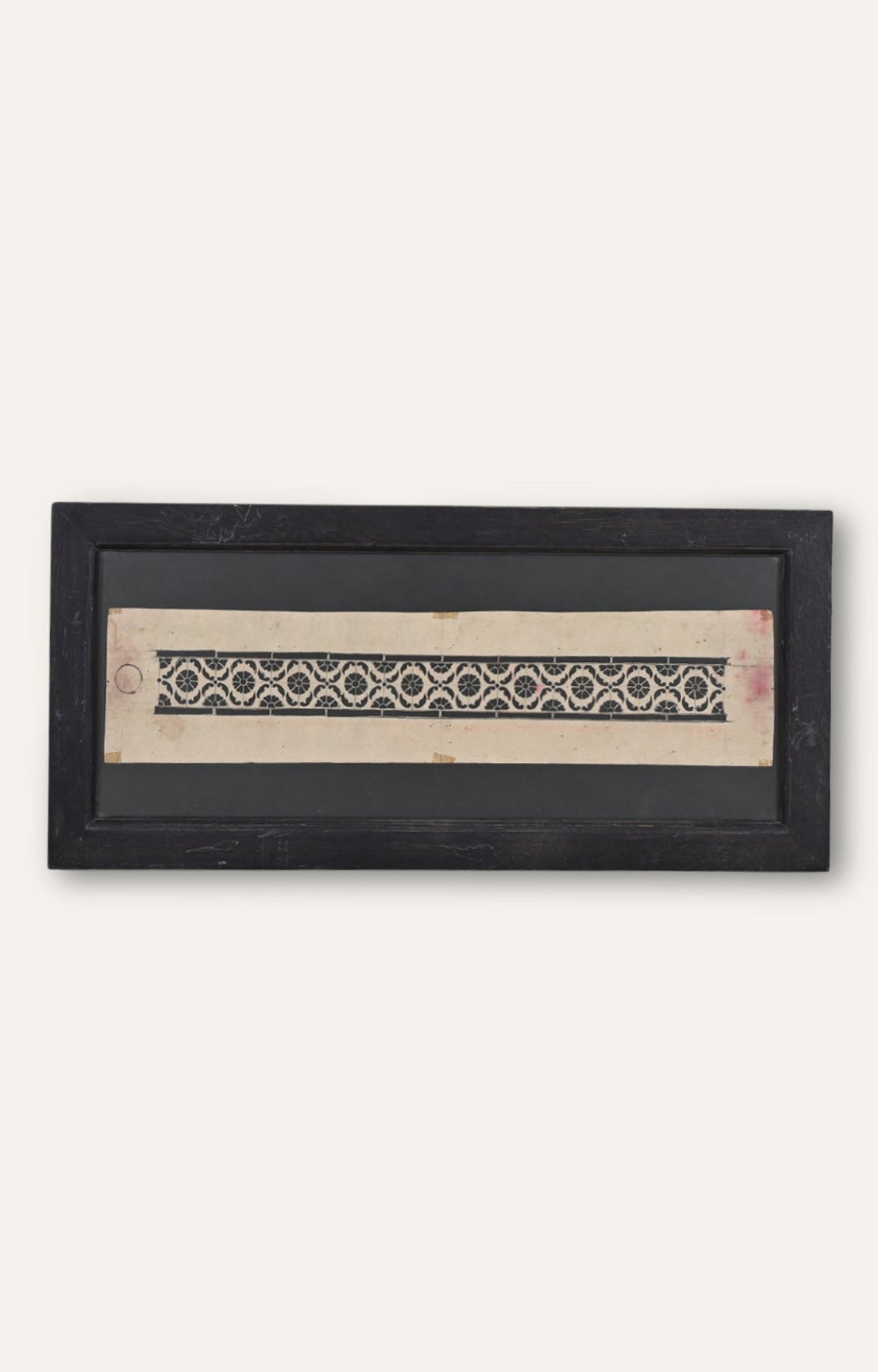 Floral Handmade paper stencil (Framed)