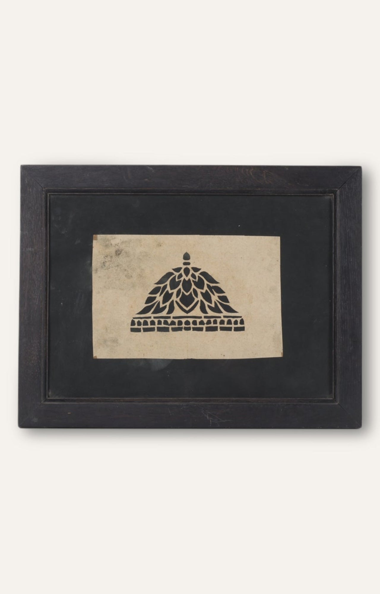 Floral Motif Stencil Art (Framed)