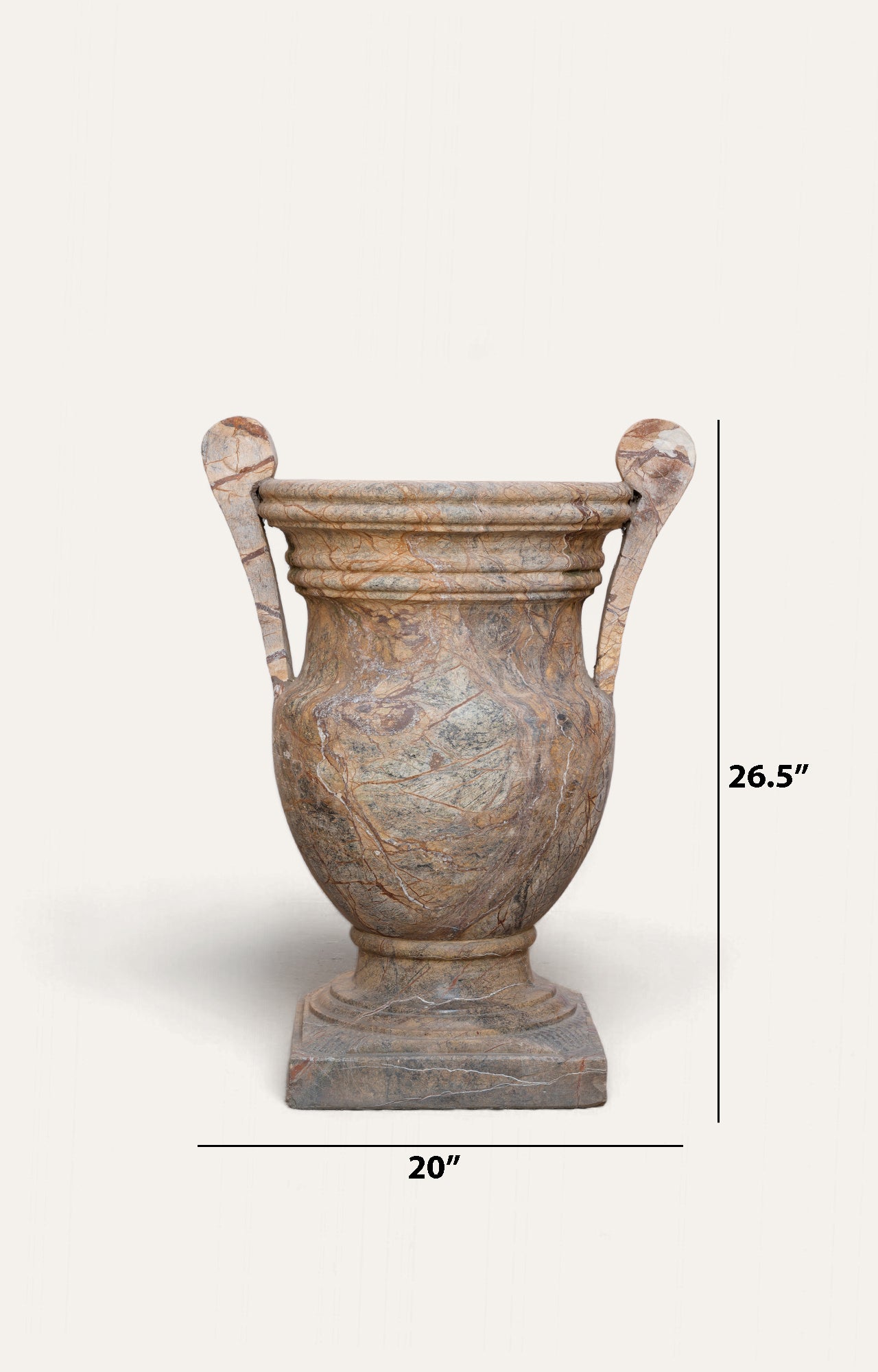 French Neoclassical Garden Planter_size