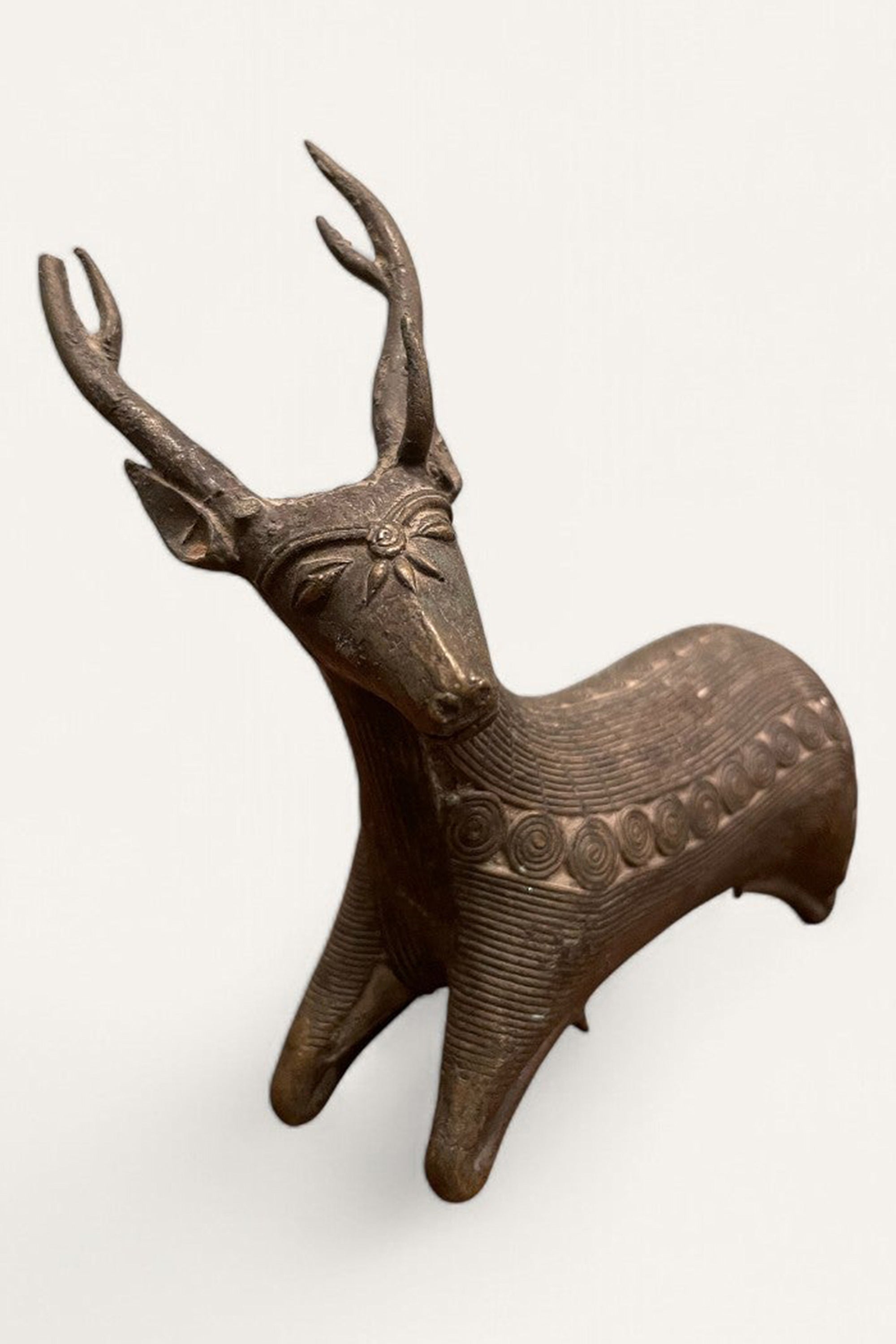 Gazelle Brass Vintage Figurine