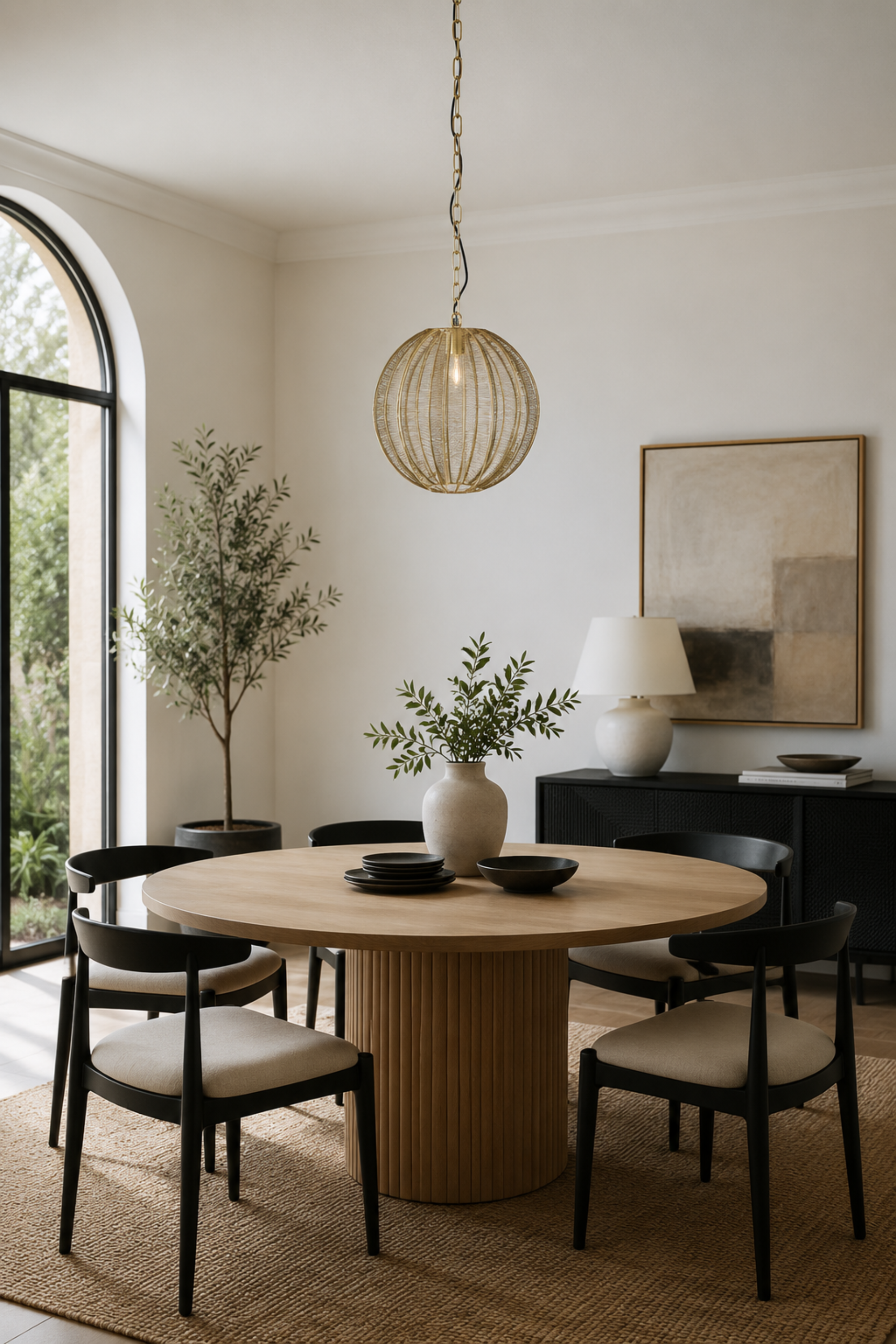 Golden Weave Pendant Light