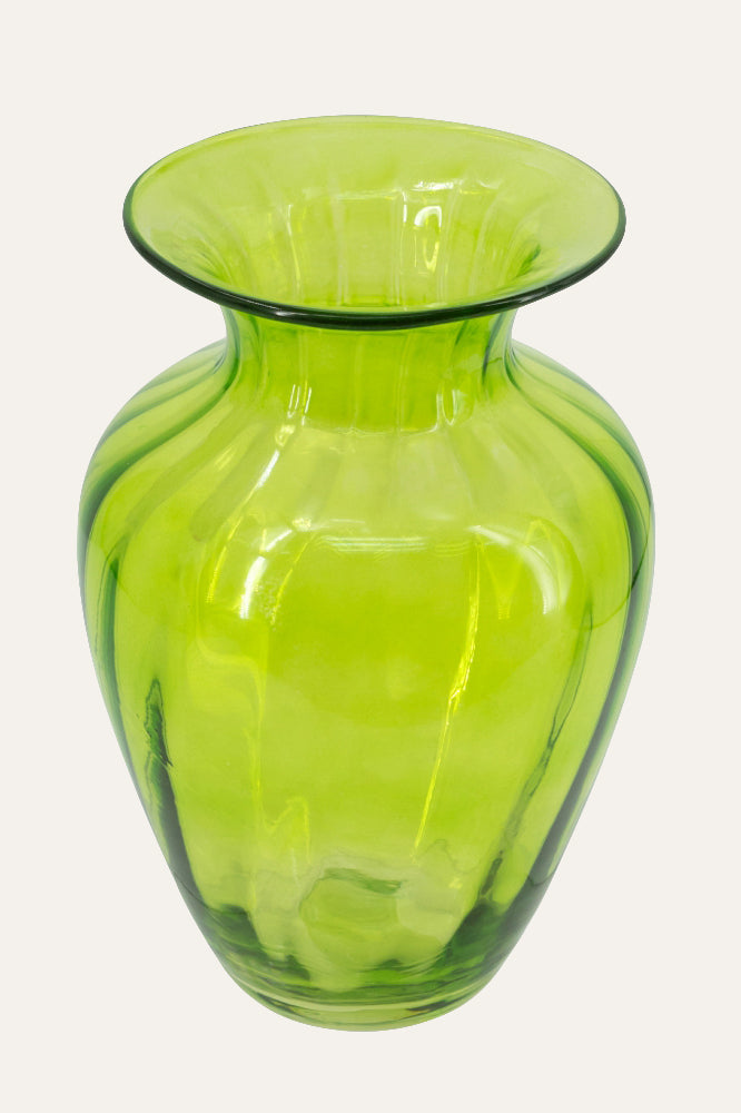 Green Glass Centerpiece Vase