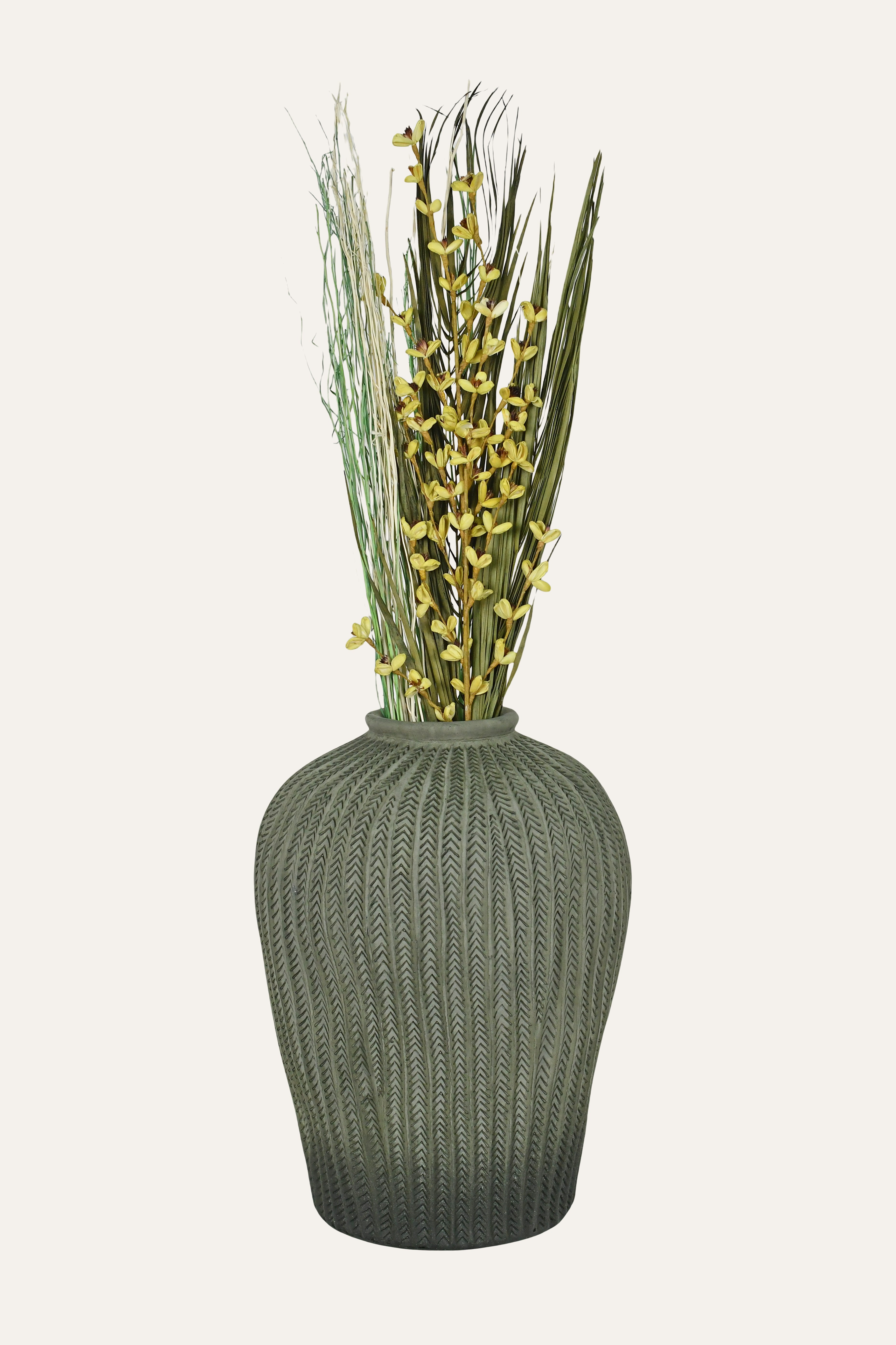 Grey Terracotta Pottery Vase