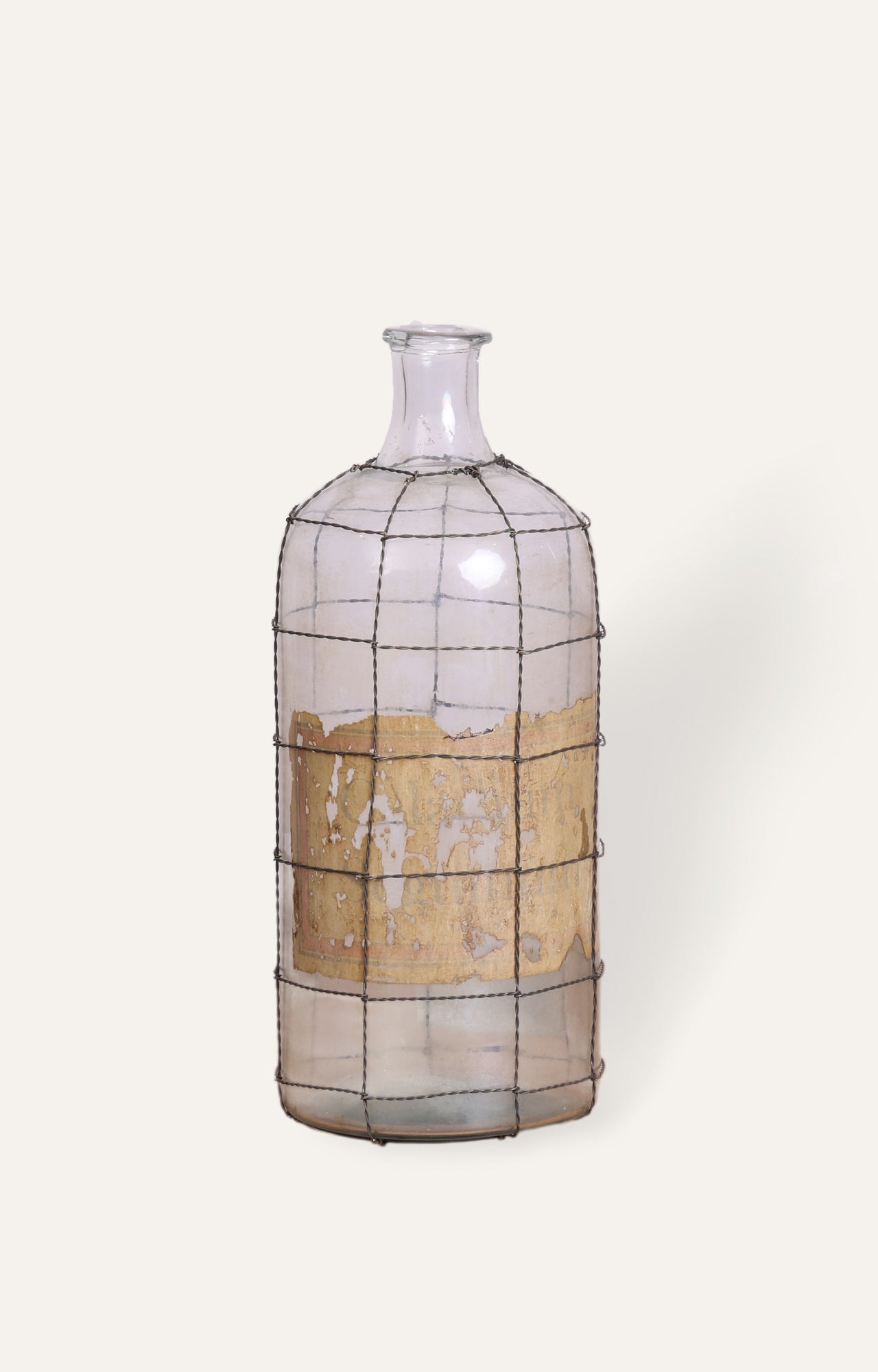 Grillework Glass Flower Vase