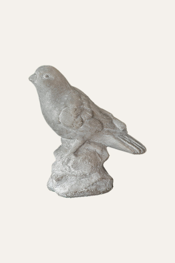 Perched Bird Figurine for Shelf Decor - Small