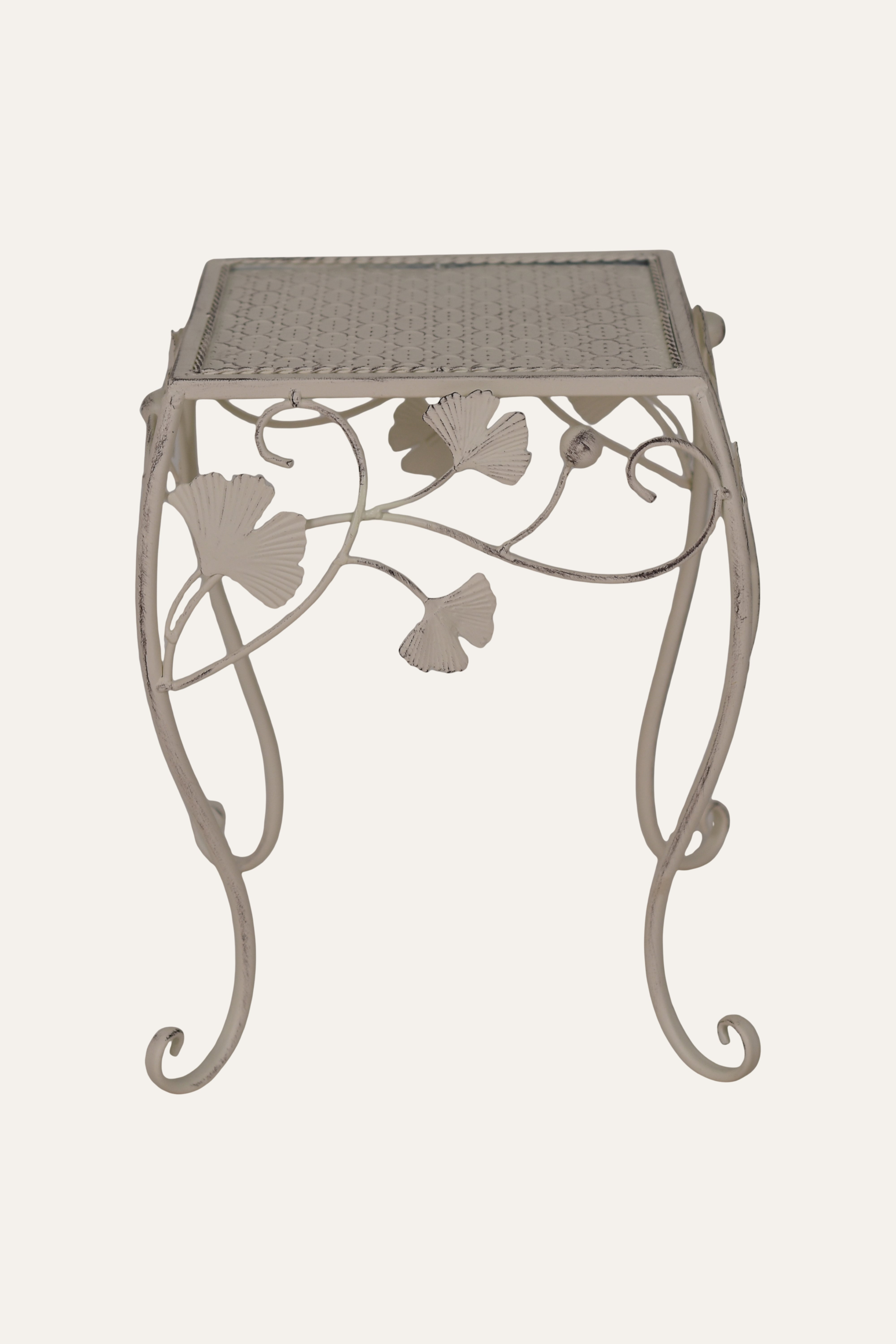 Rustic Iron Accent Side Table