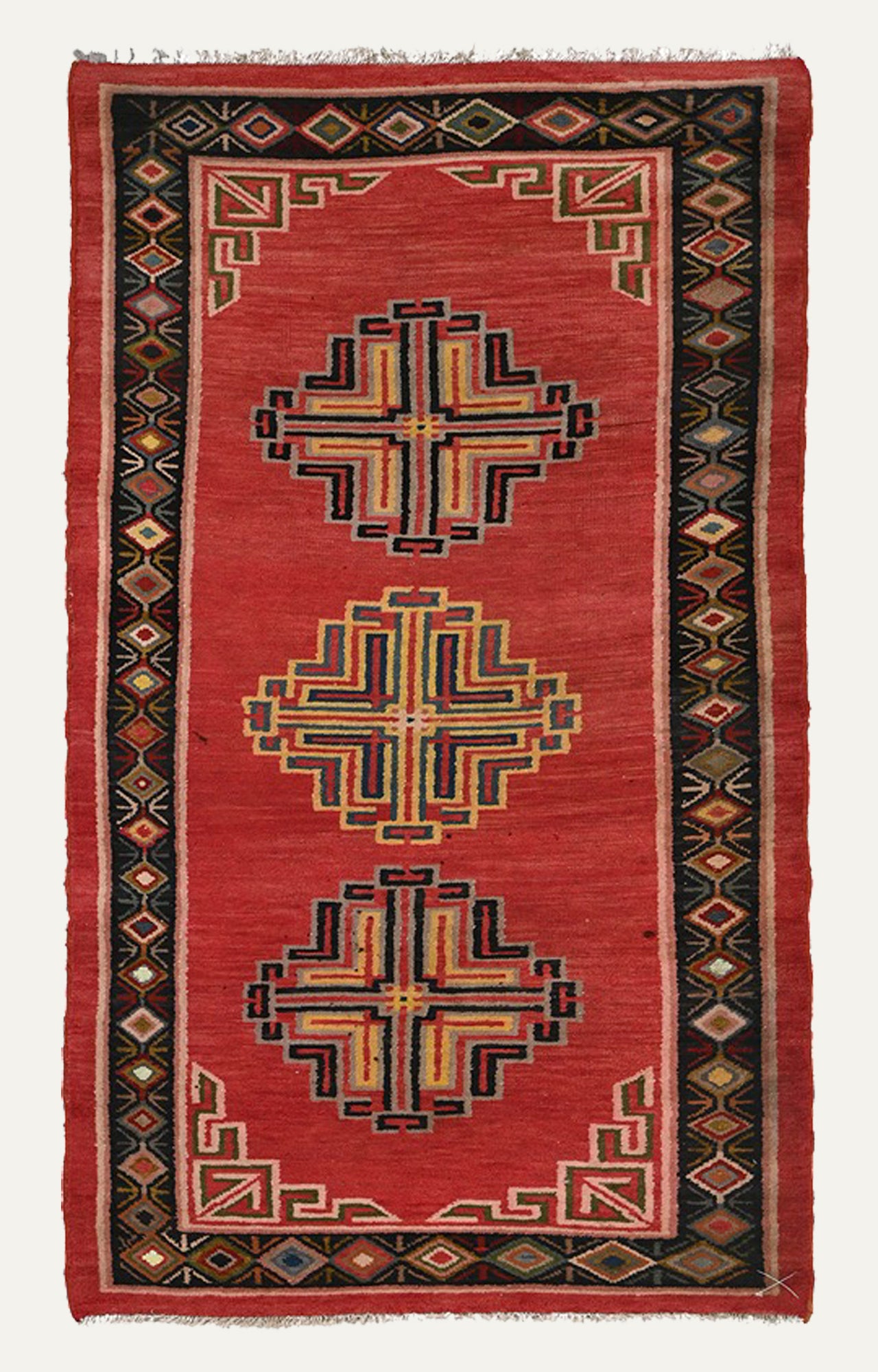 Hand-spun yarn Tibetan Carpet