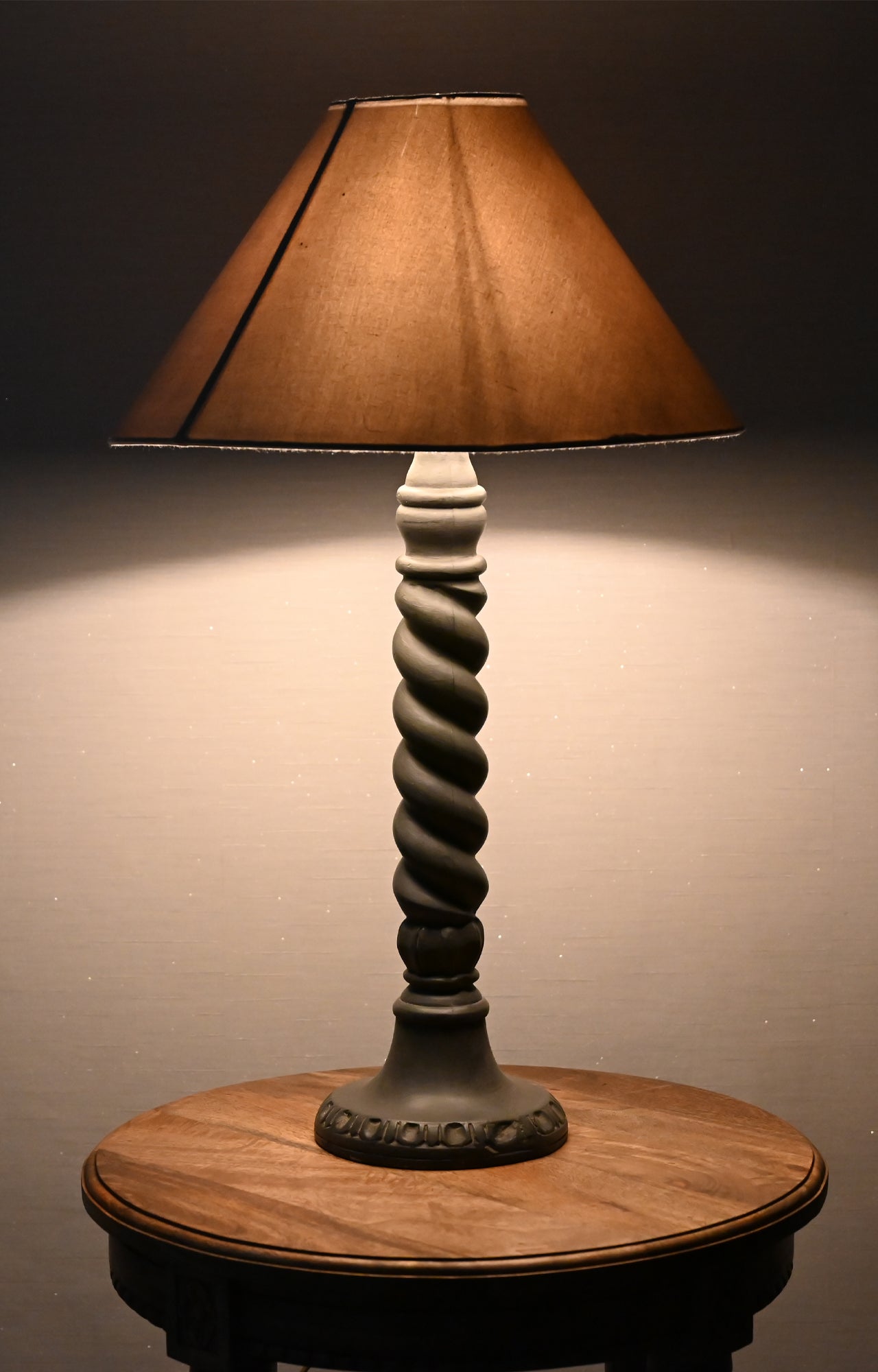 Hand turned table lamp_4