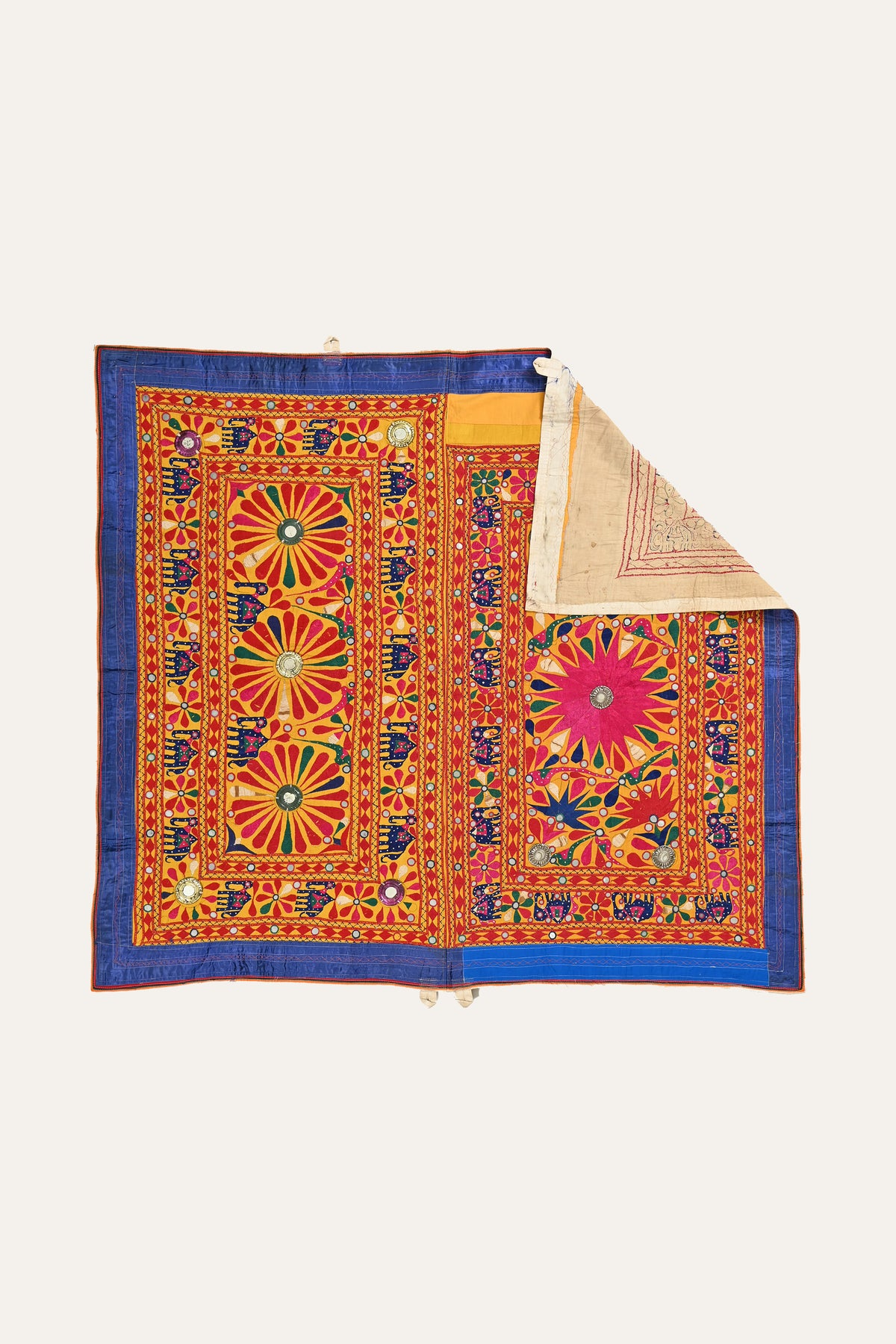 Handcrafted Indian folk art tapestry