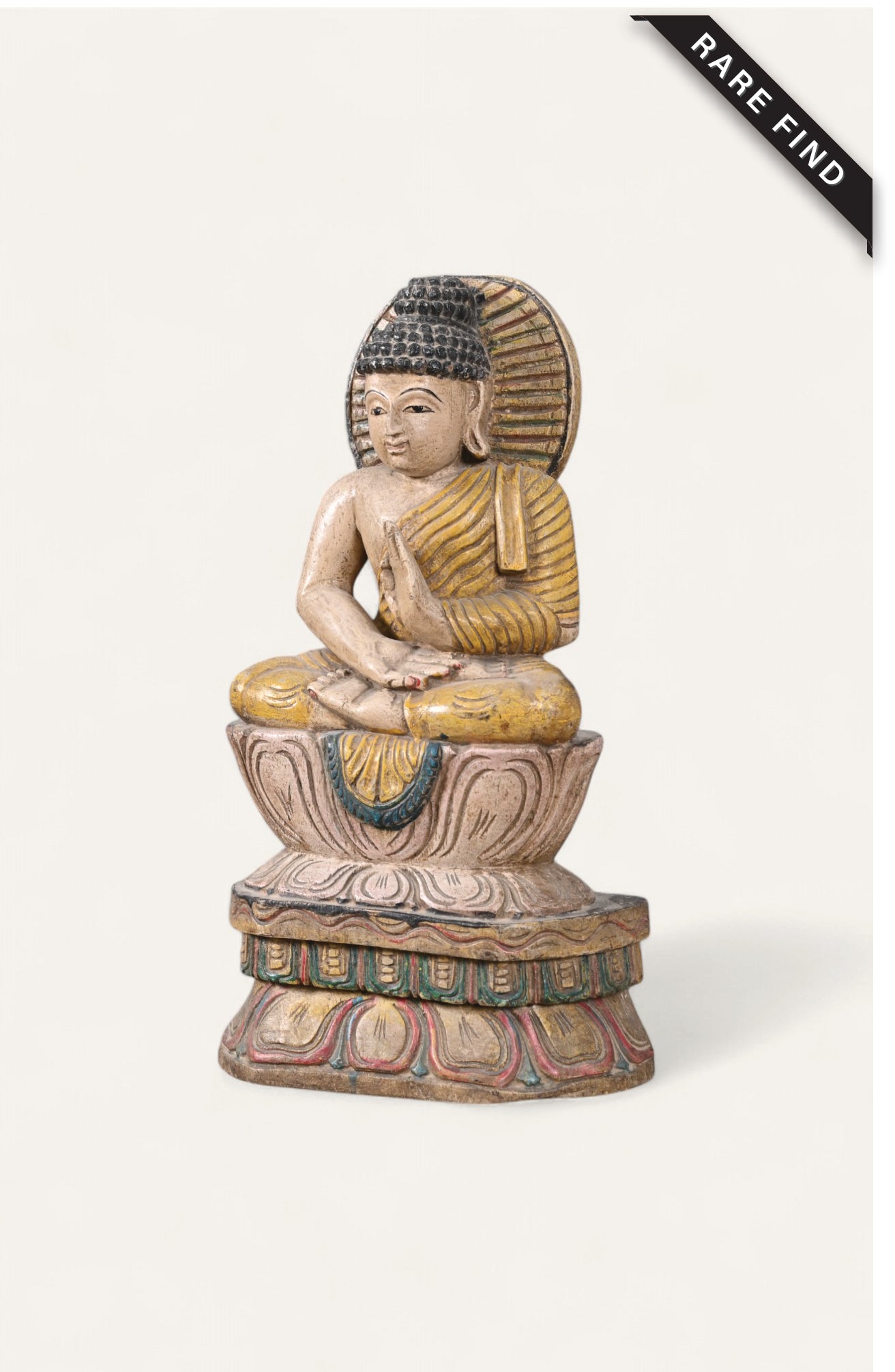 Handcrafted Wooden Buddha Statue