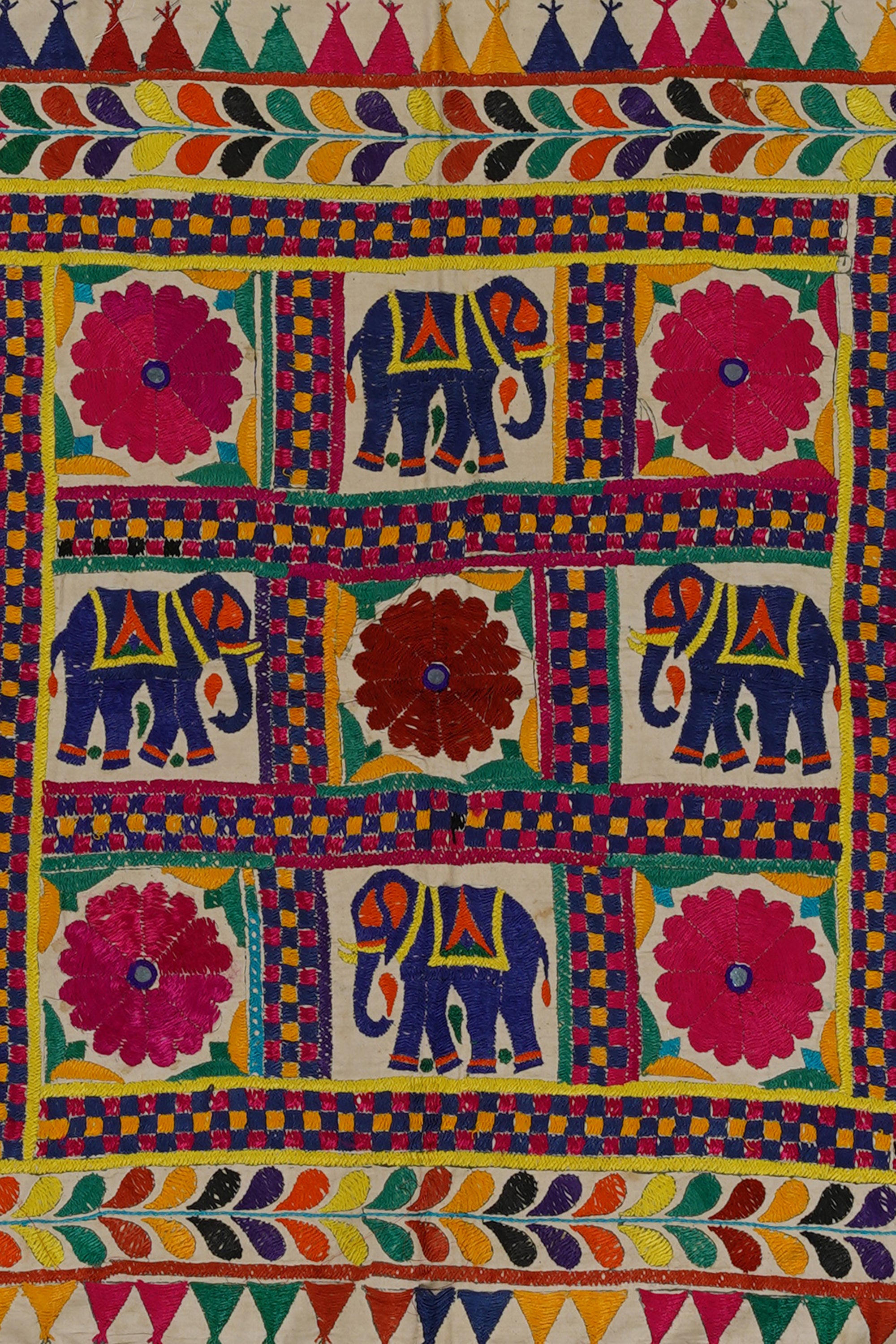 Handmade Elephant Textile Wall Décor