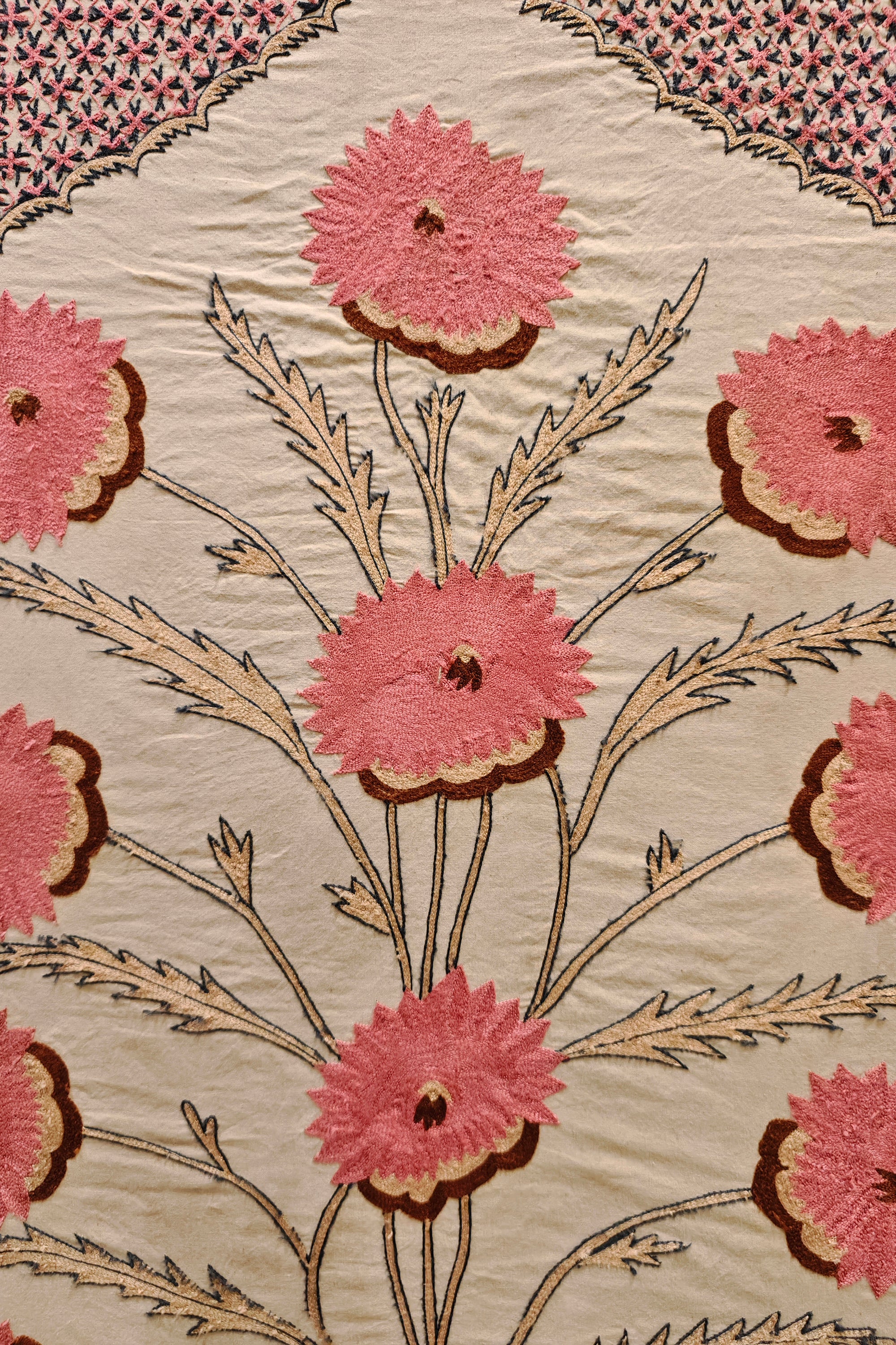 Handmade Mughal Floral Wall Hanging
