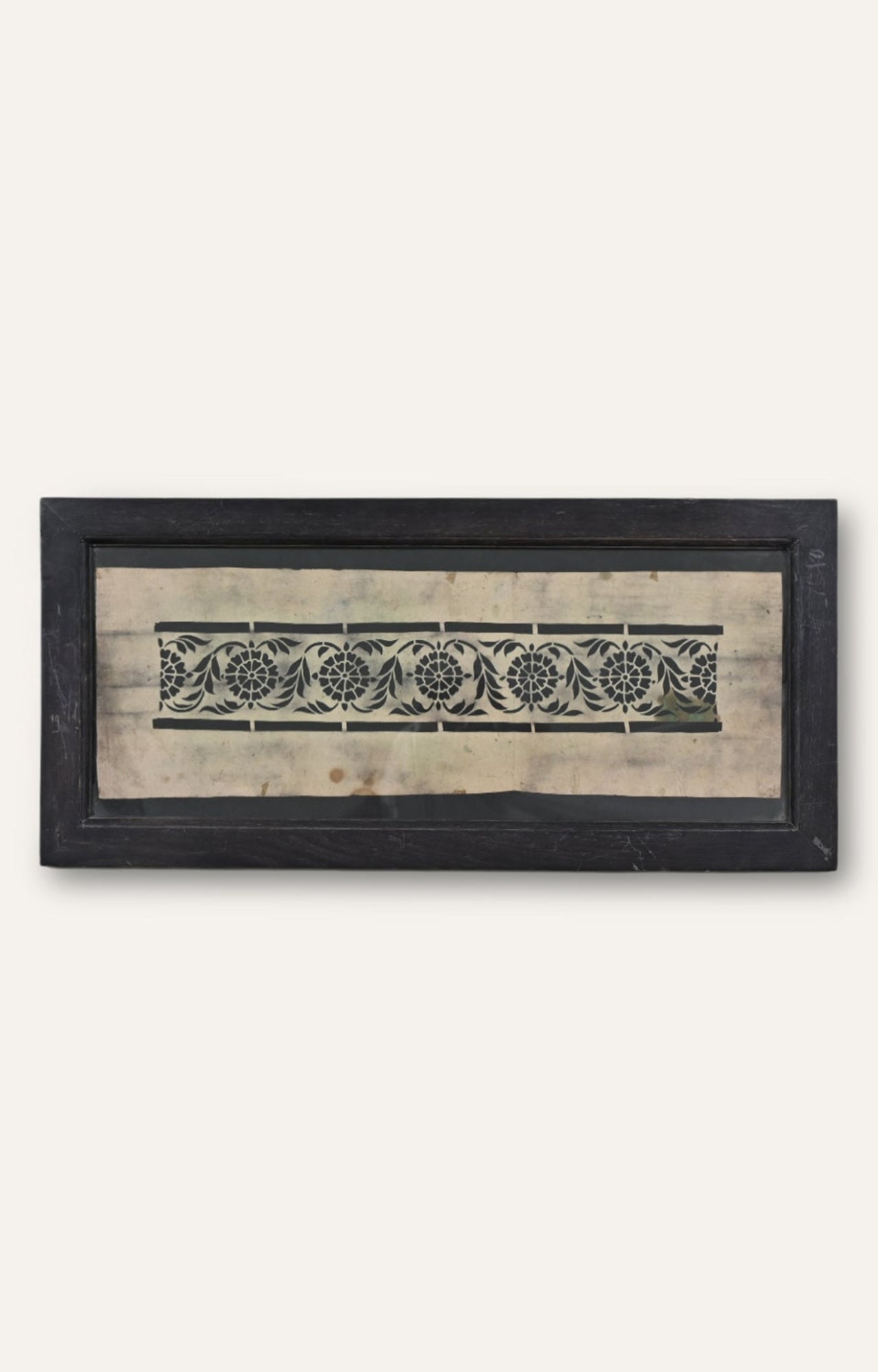 Handmade paper stencil (Framed)