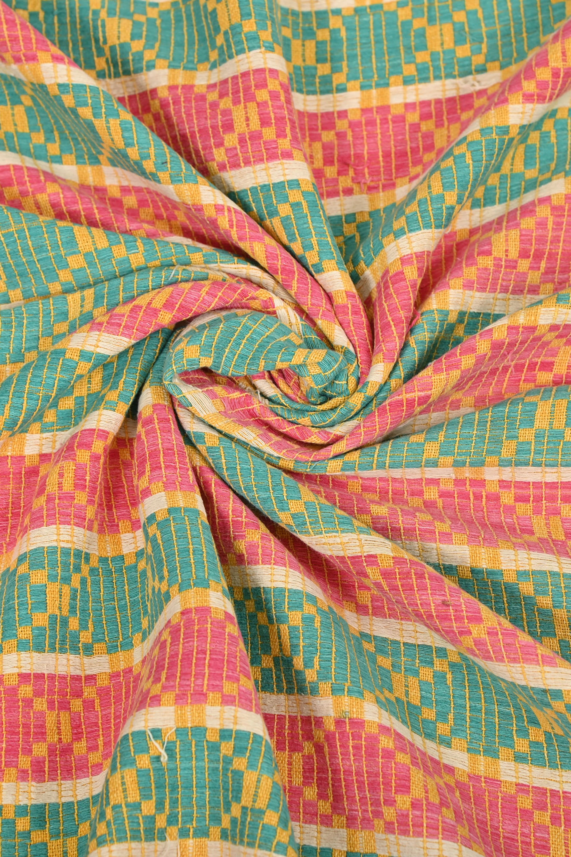 Handwoven Cotton Khes Throw Blanket