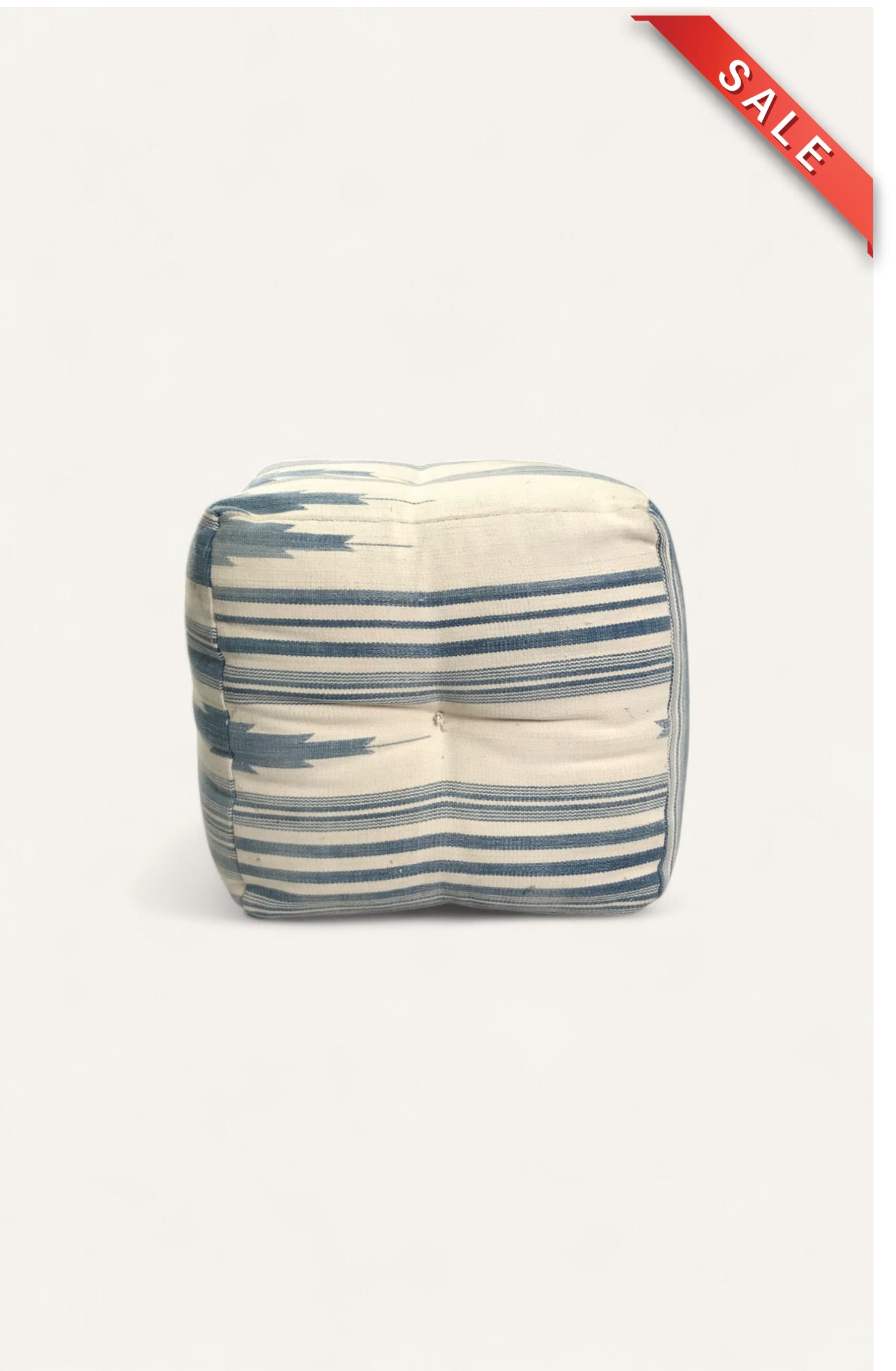 Handwoven Dhurrie Puffy Stool 