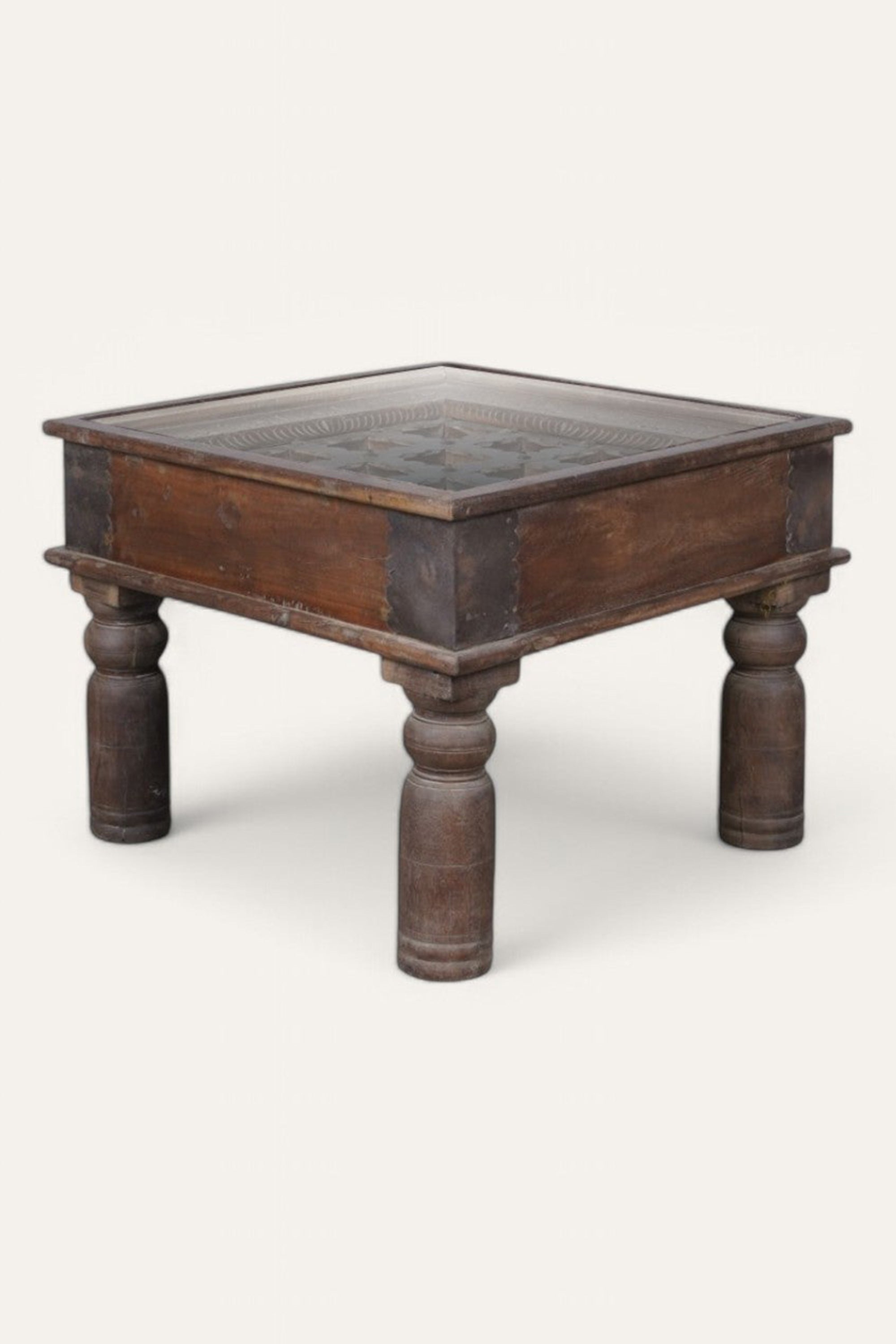 Haveli Hand Carved Side Table