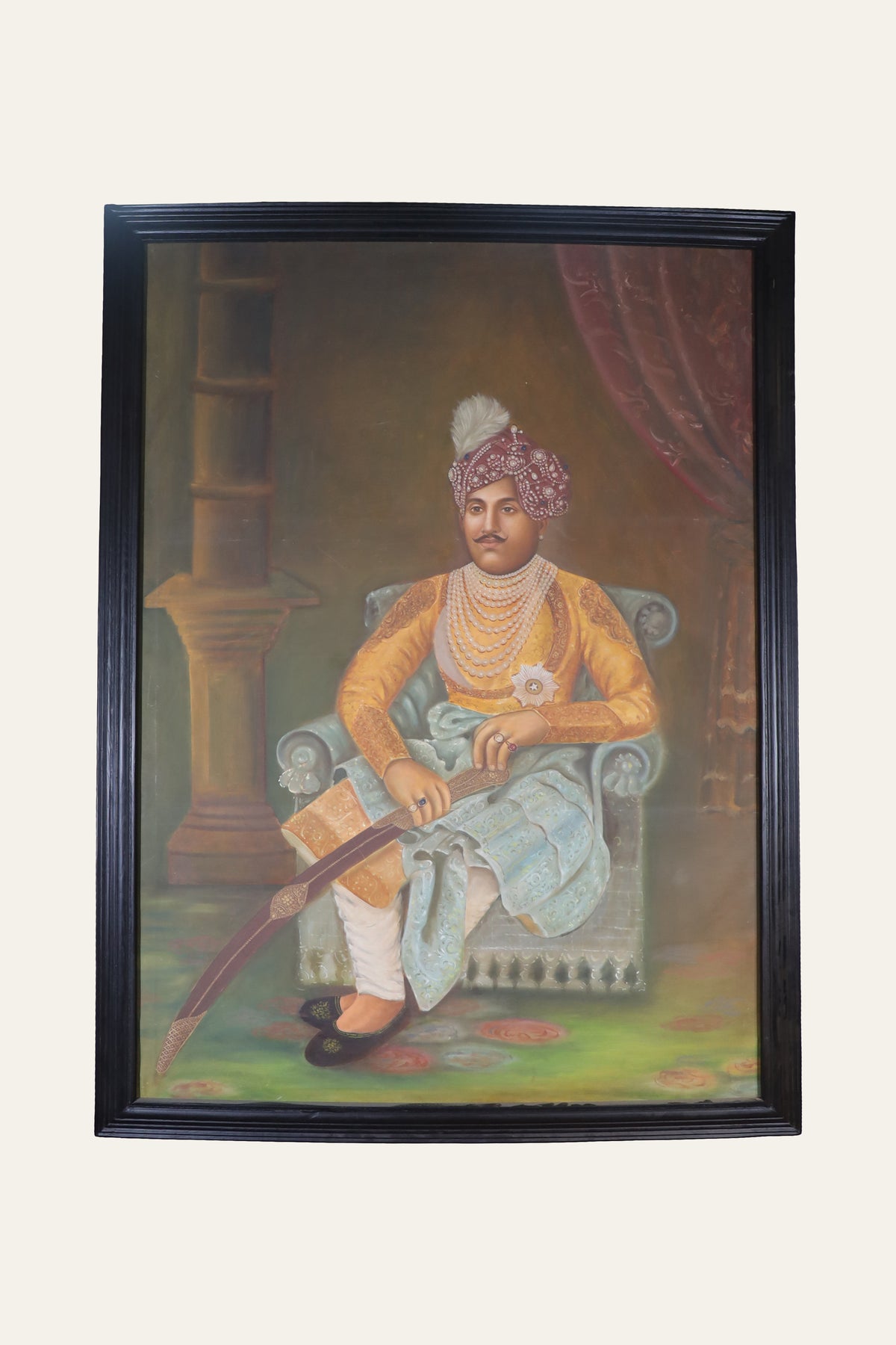 Royal Maharaja Oil Painting Wall Decor