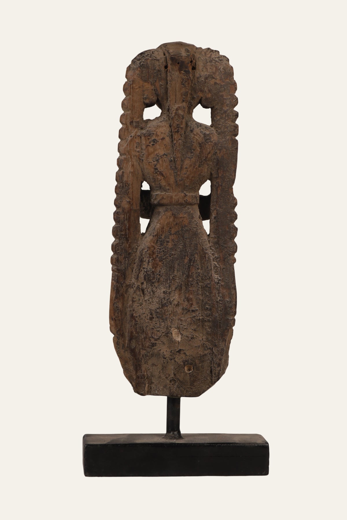 Museum-Grade Female Folk Figure with Dholak