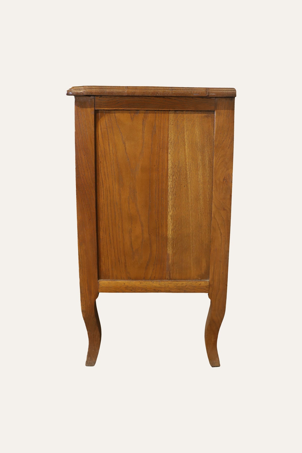 French Style Curved Front 3-Drawer Chest of Drawers