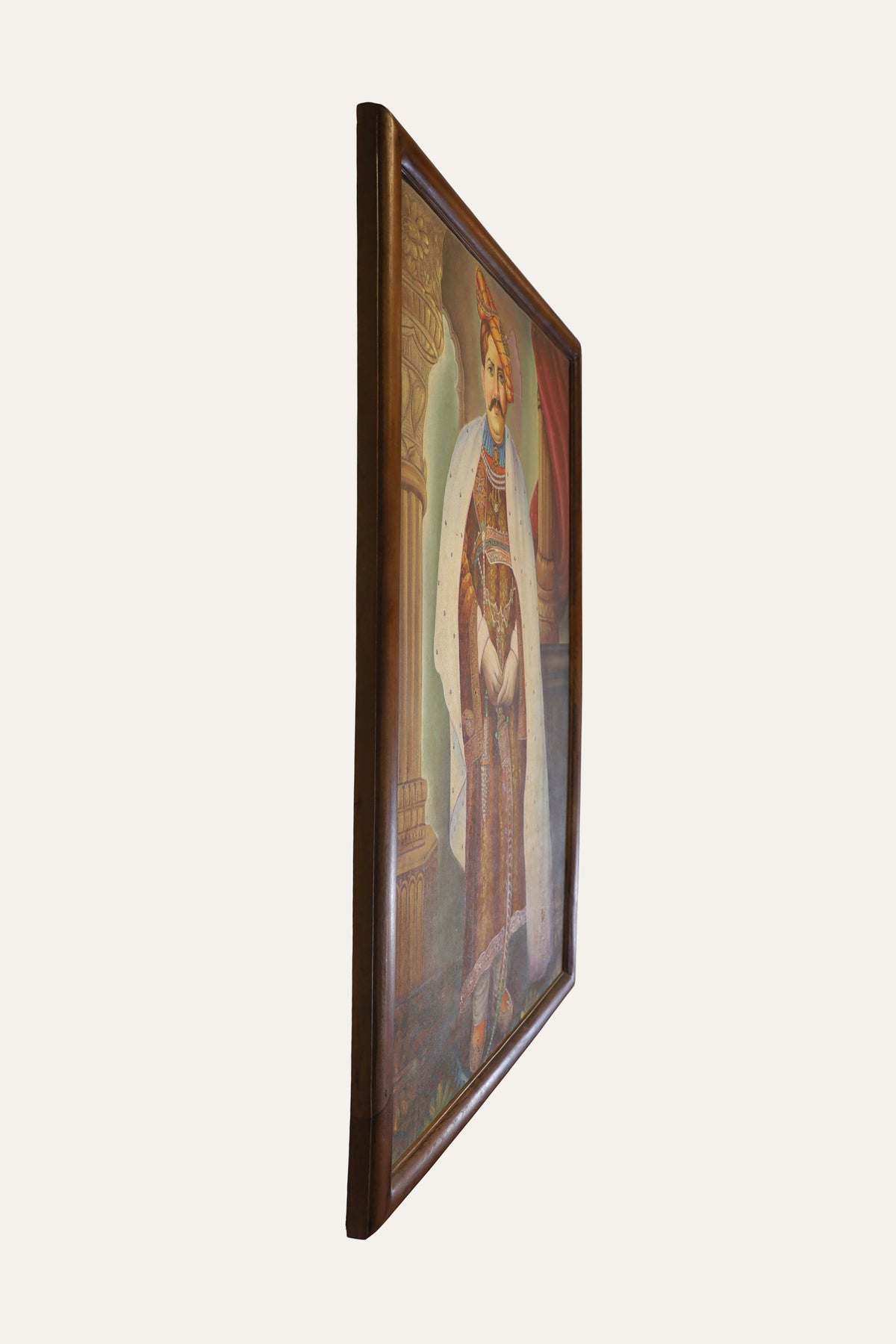 Royal Indian Maharaja Oil Painting for Plush Interiors