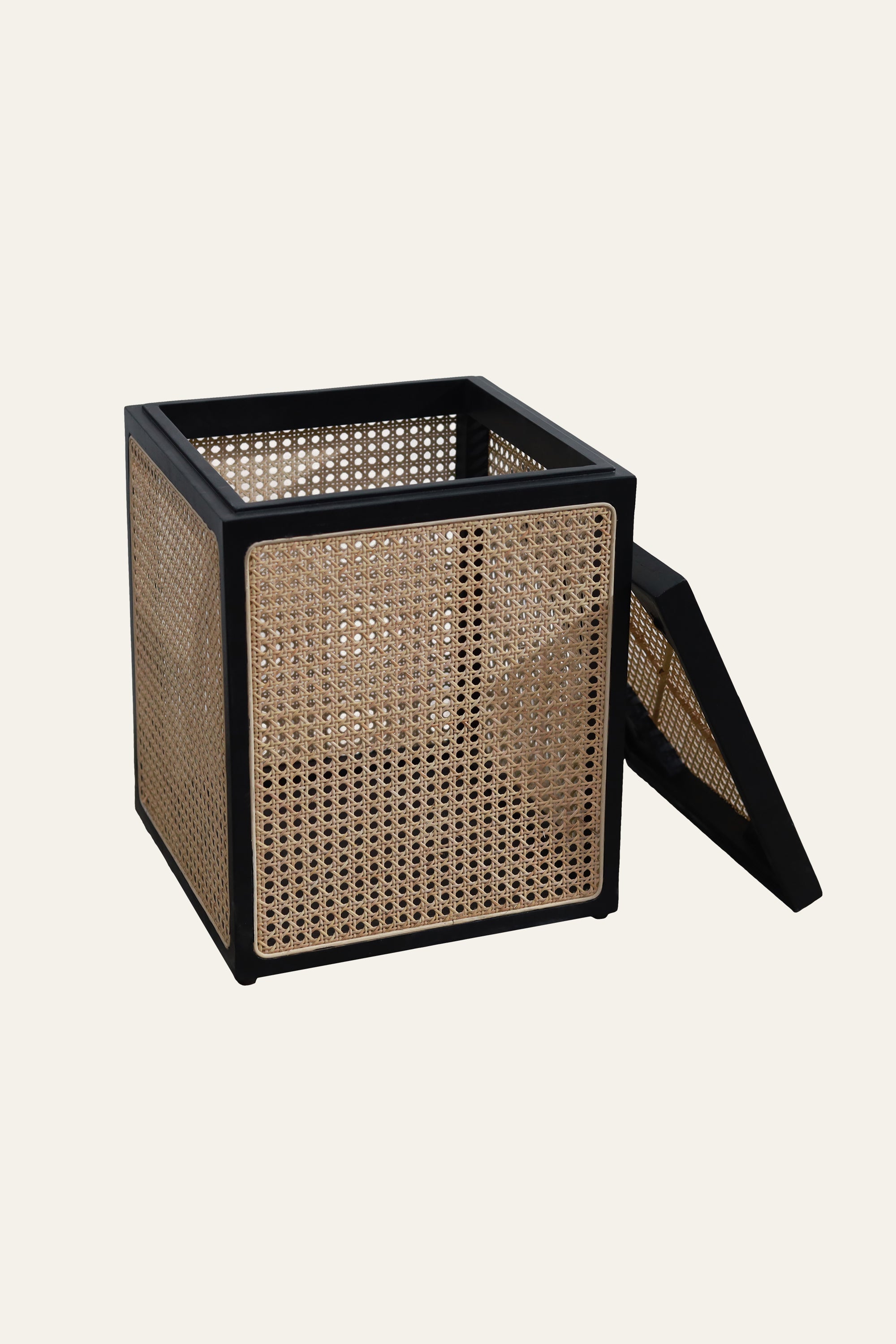 Wooden Rattan Side Table for Modern Interiors