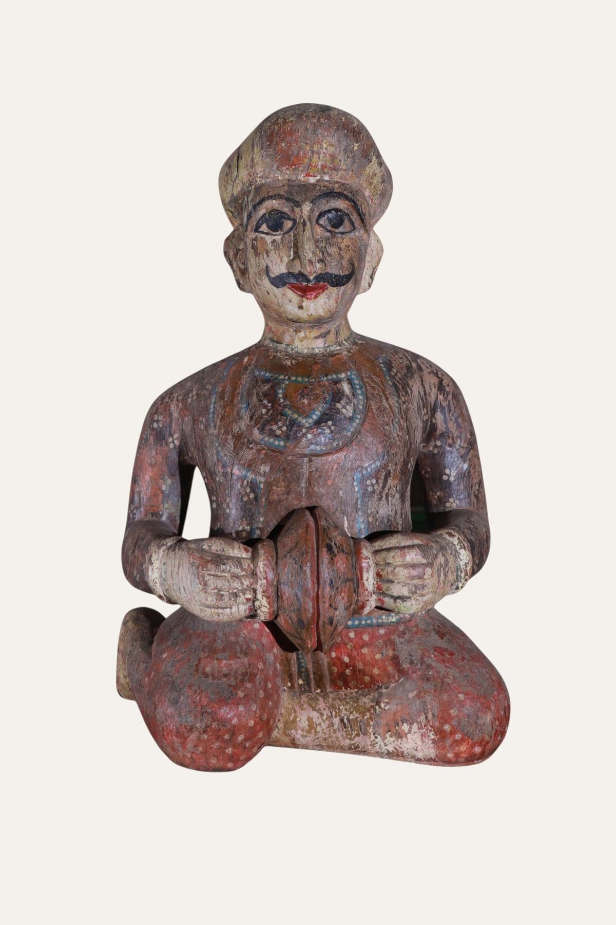 Traditional Rajasthani Musician Figurine for Entryway Styling