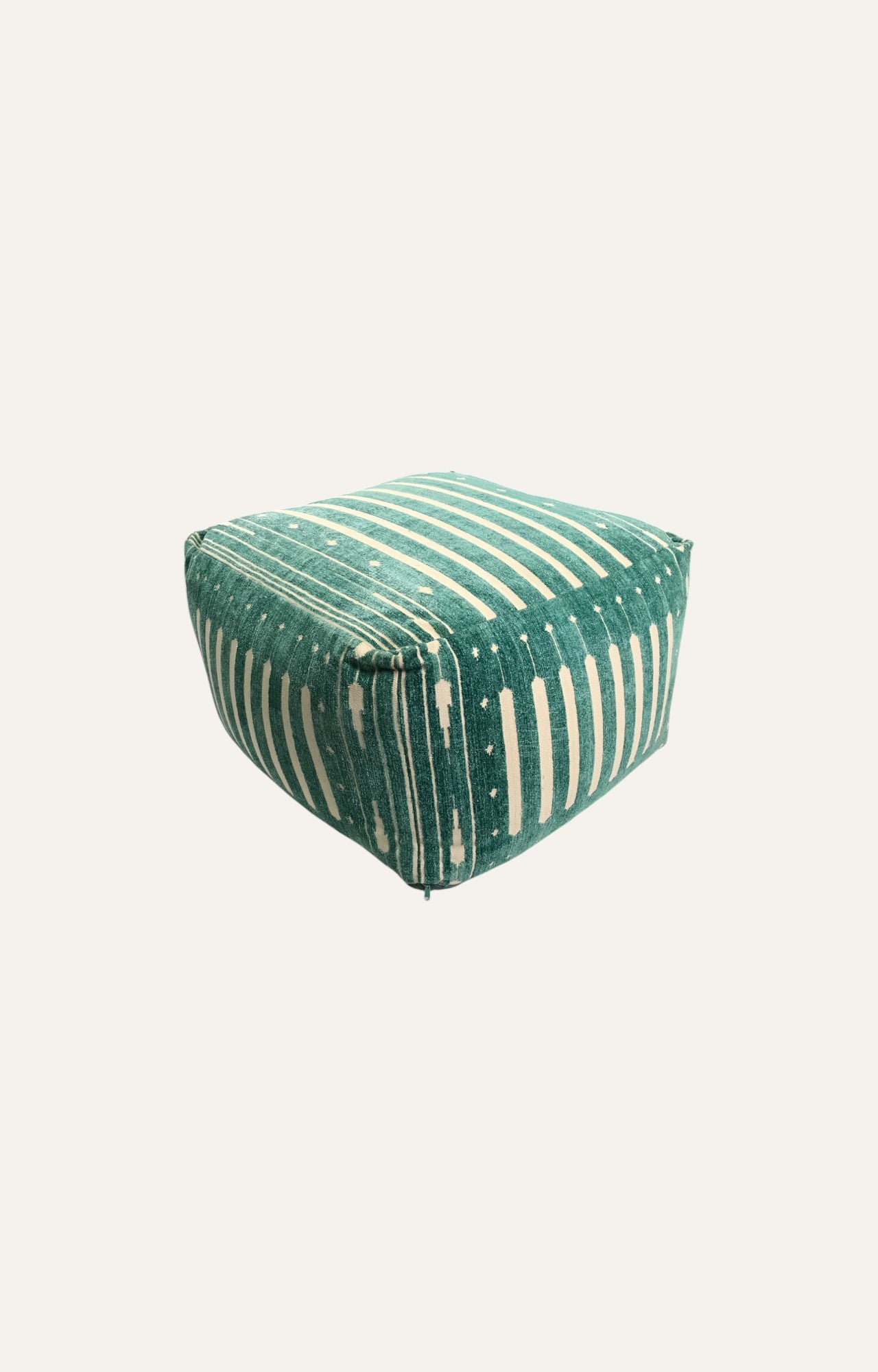 Handwoven Dhurrie Pouf Seat