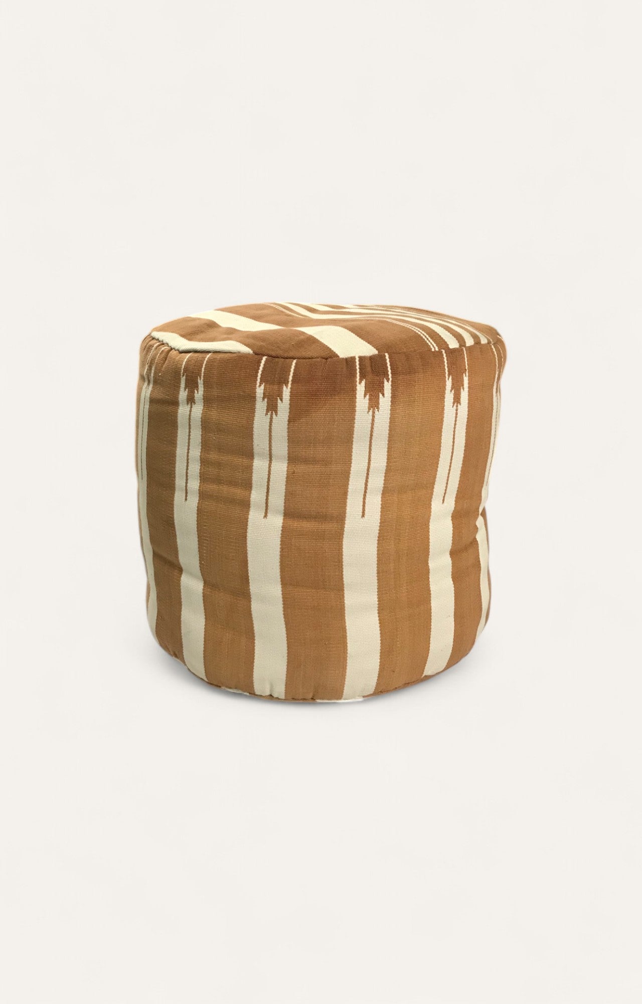 Handwoven Striped Sands Pouf