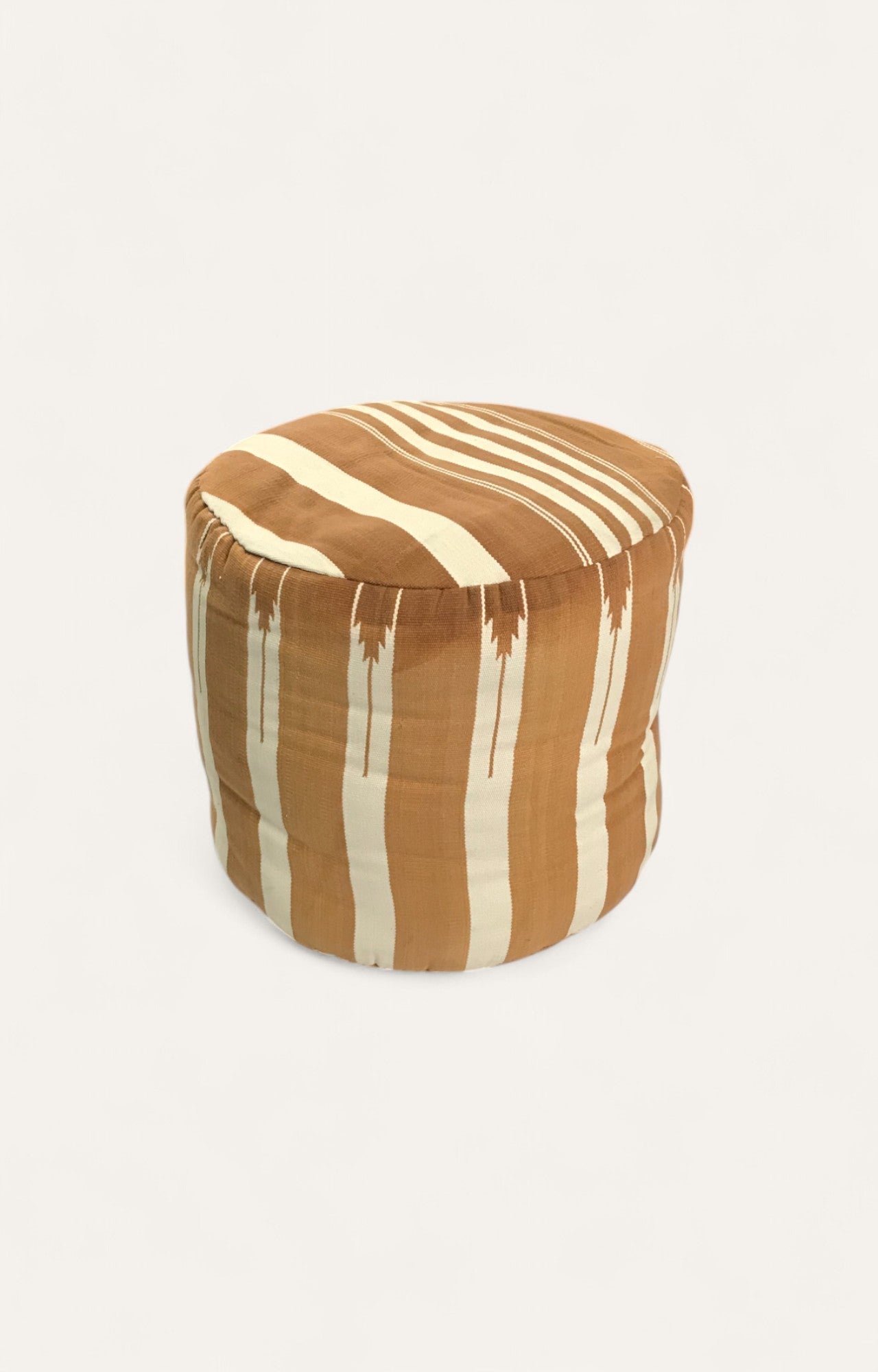 Handwoven Striped Sands Pouf