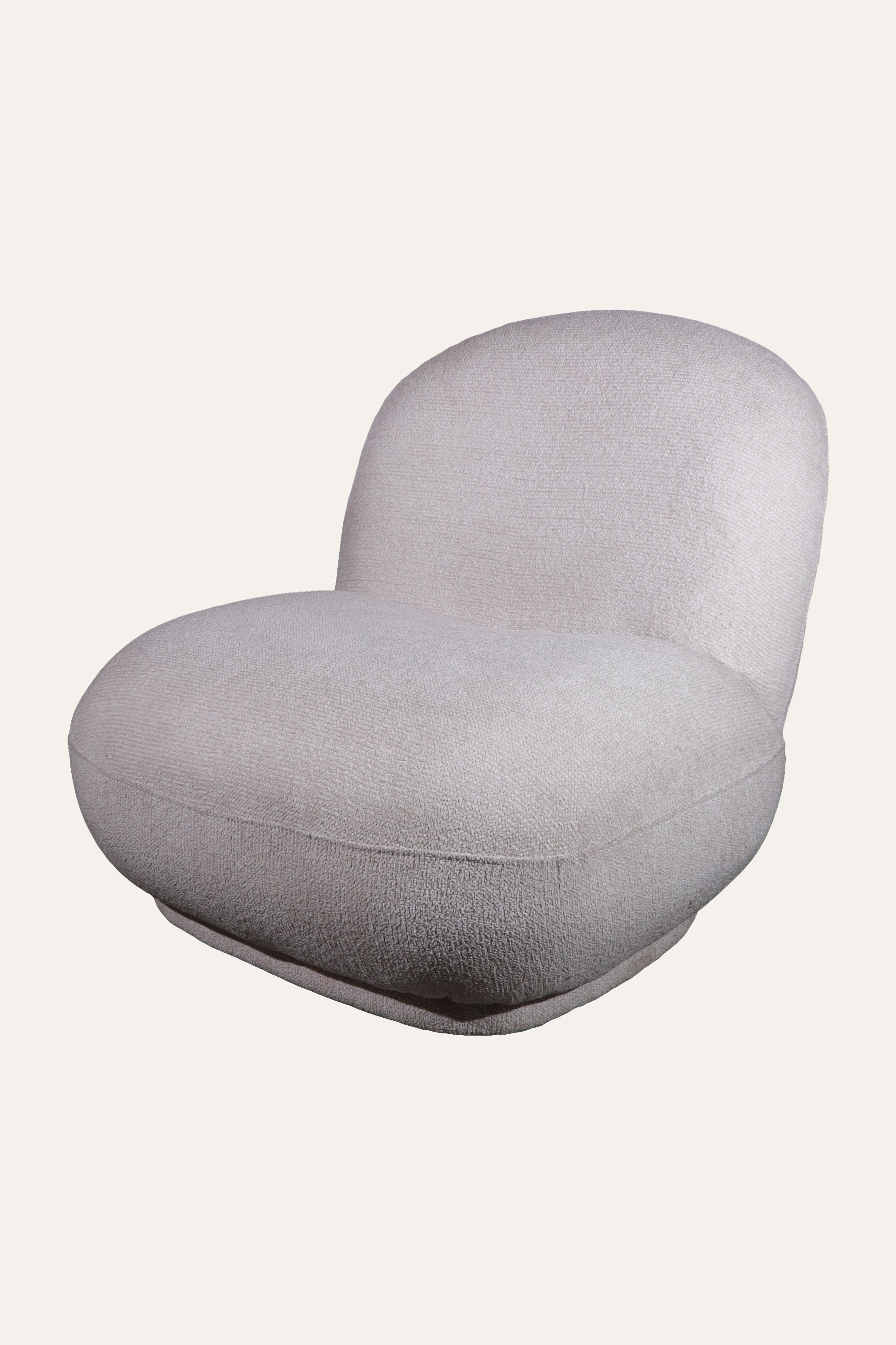 White Upholstered Armchair for Contemporay Living Areas