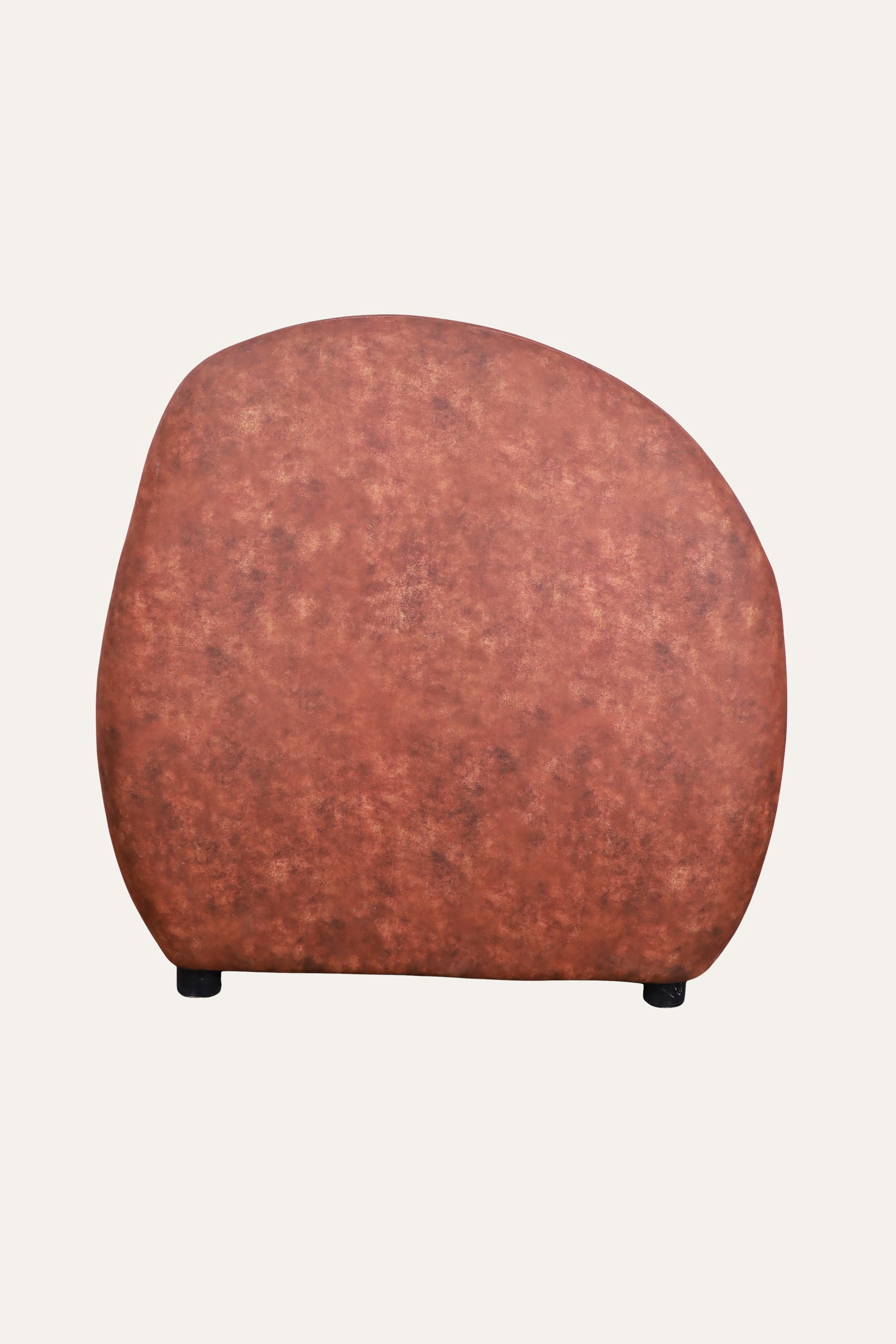 Curved Upholstered Lounge Chair for Living Room & Reading Corner