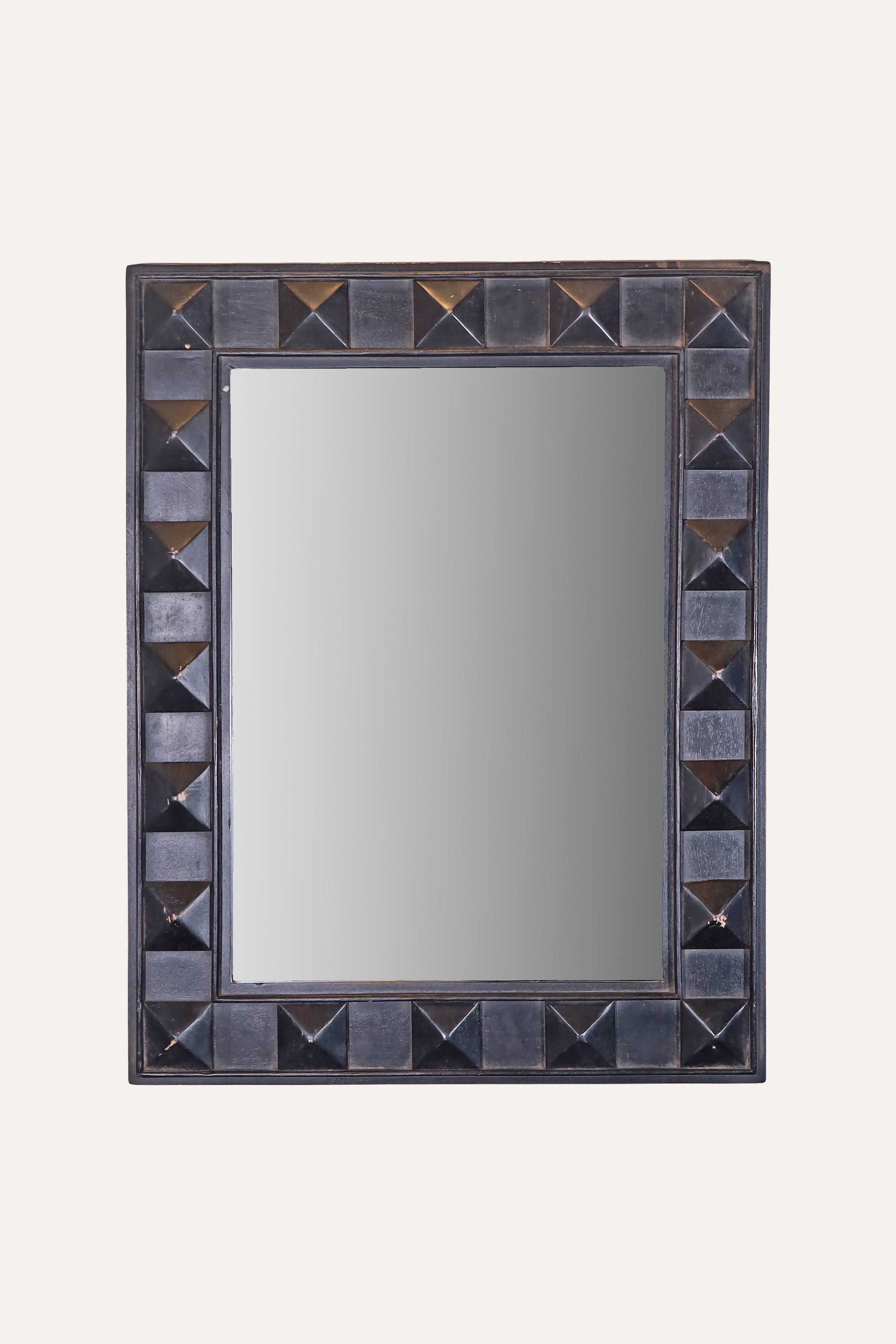 Black Geometric Wall Mirror for Bathroom Walls