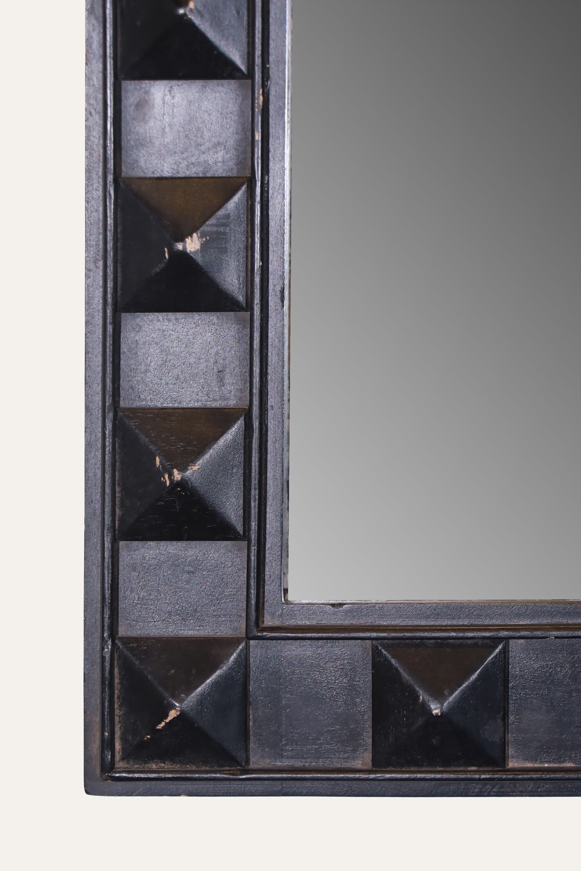 Black Geometric Wall Mirror for Bathroom Walls