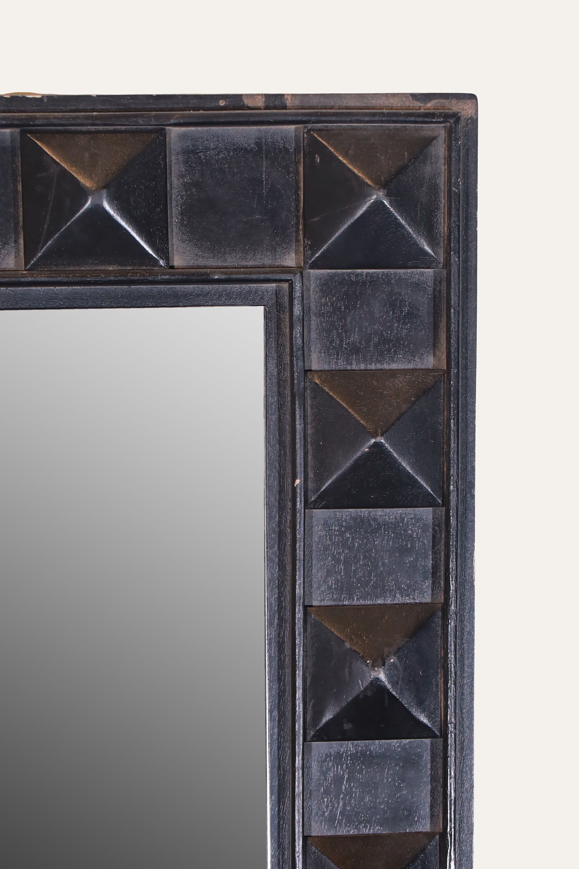 Black Geometric Wall Mirror for Bathroom Walls