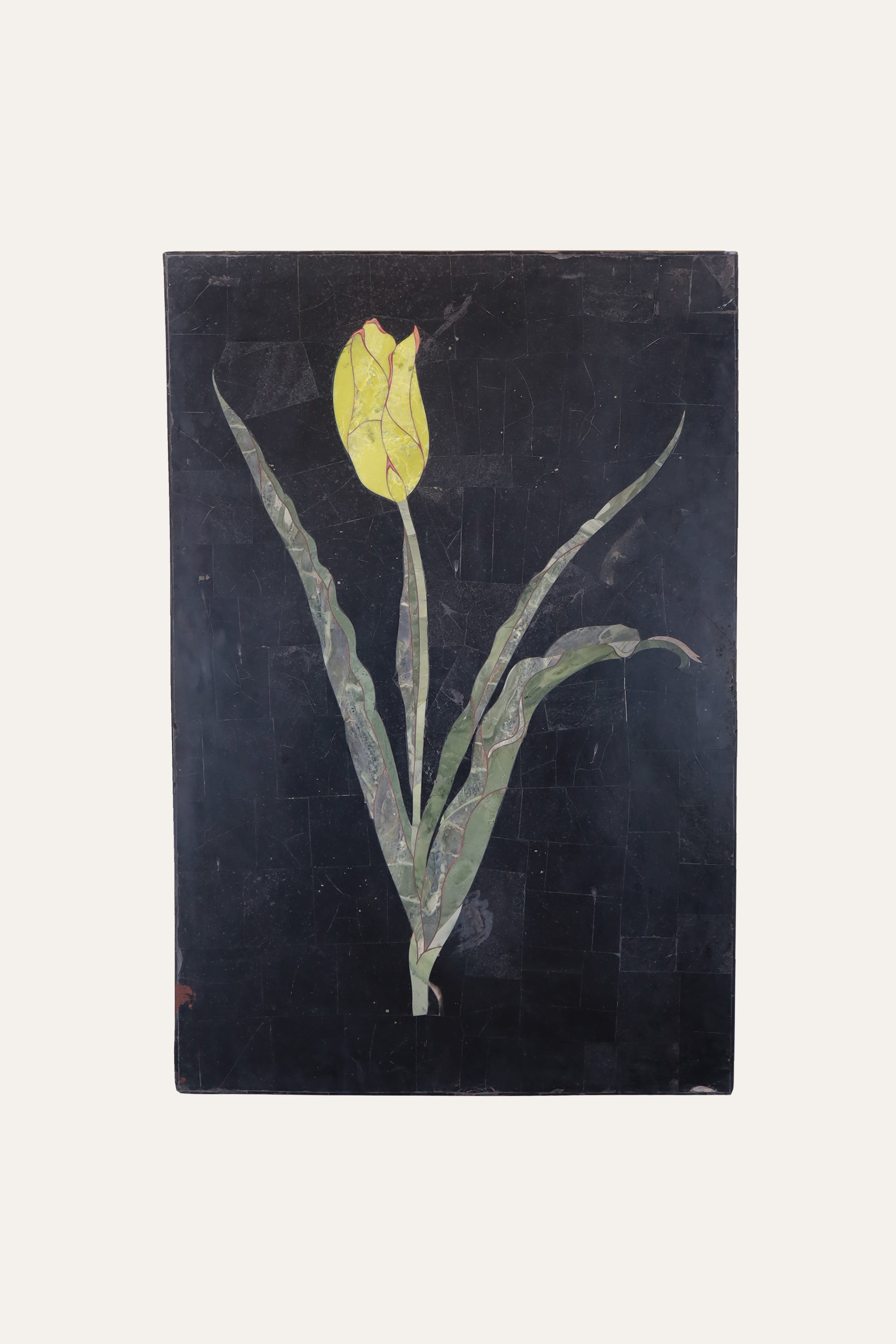 Semi-Precious Floral Inlay Panel for Living Room & Hallway Decor