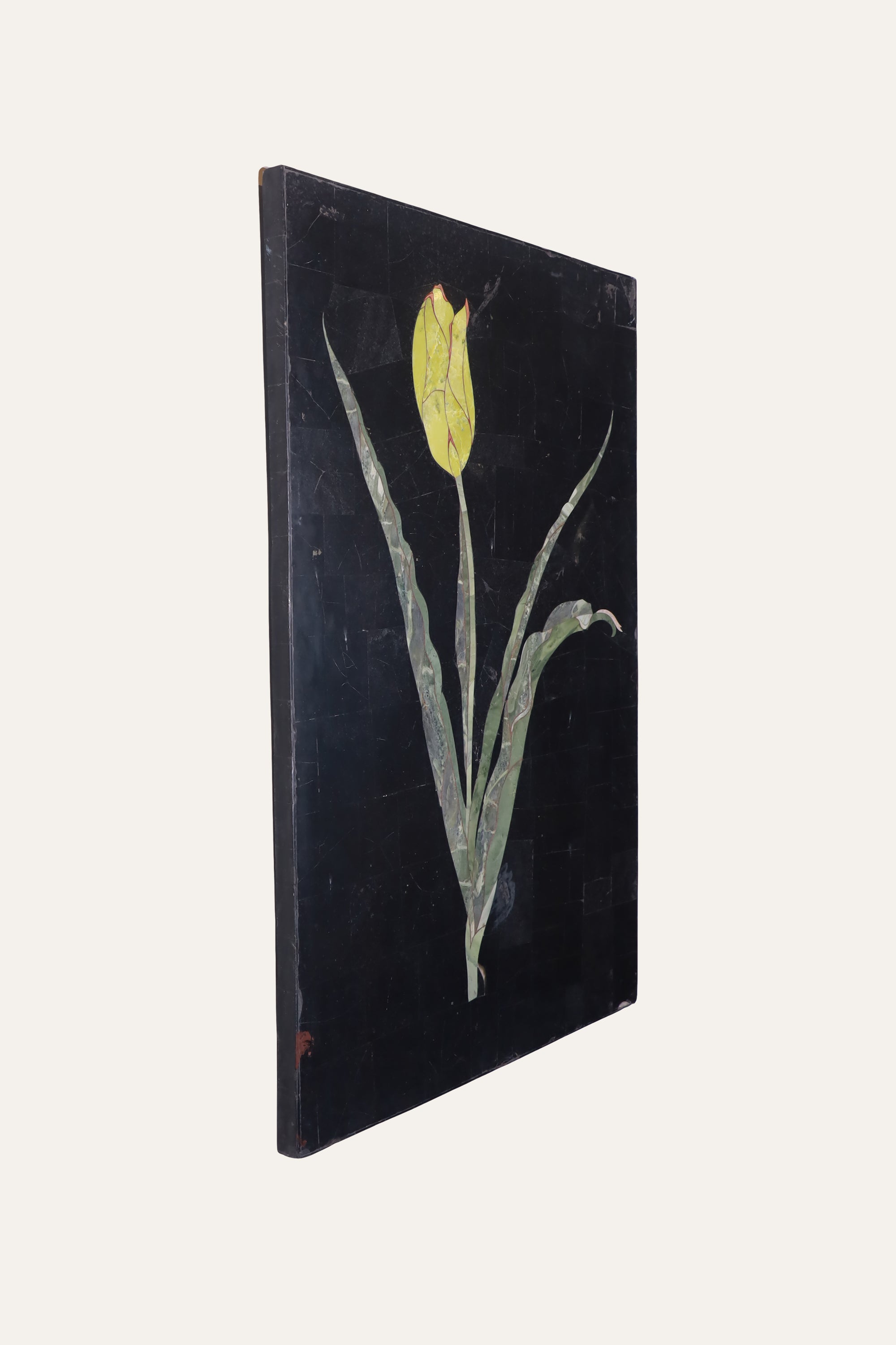 Semi-Precious Floral Inlay Panel for Living Room & Hallway Decor