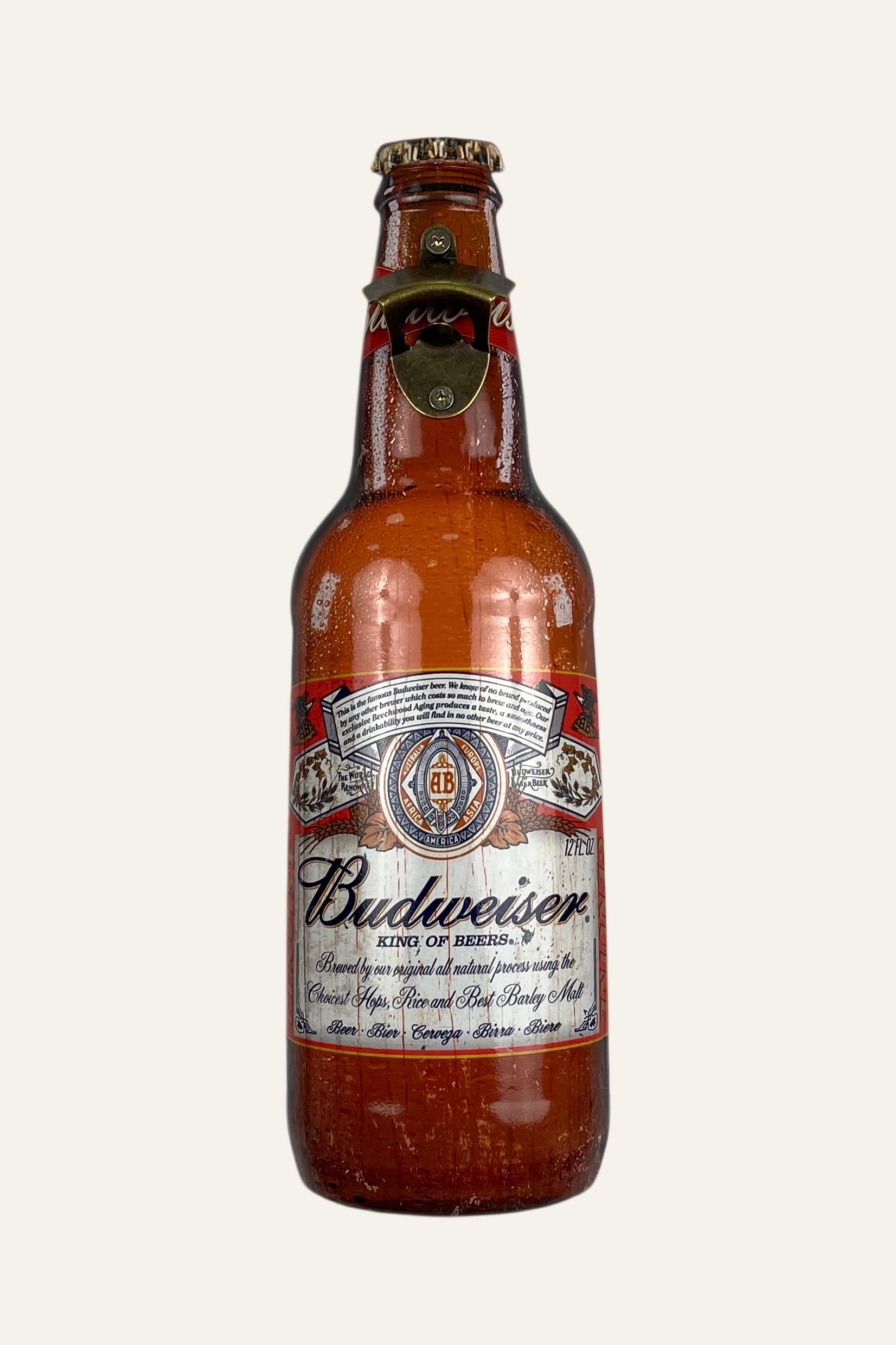 Budweiser Metal Wall Decor with Bottle Opener