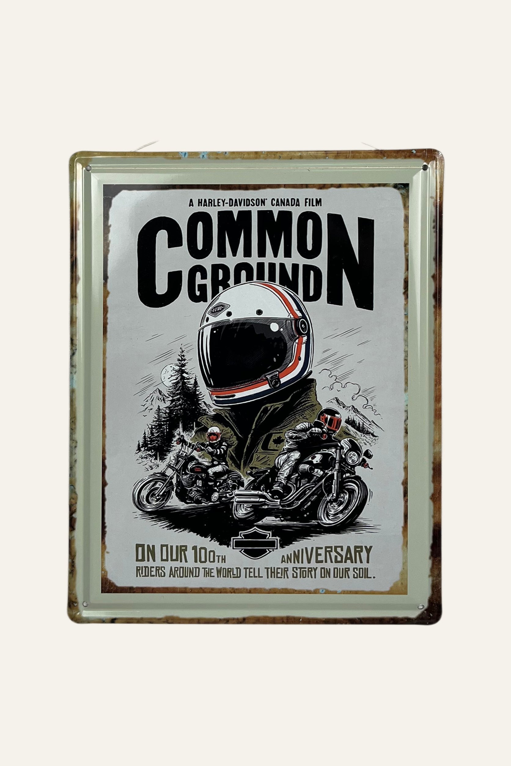Harley Davidson  Biker Film Metal Wall Board